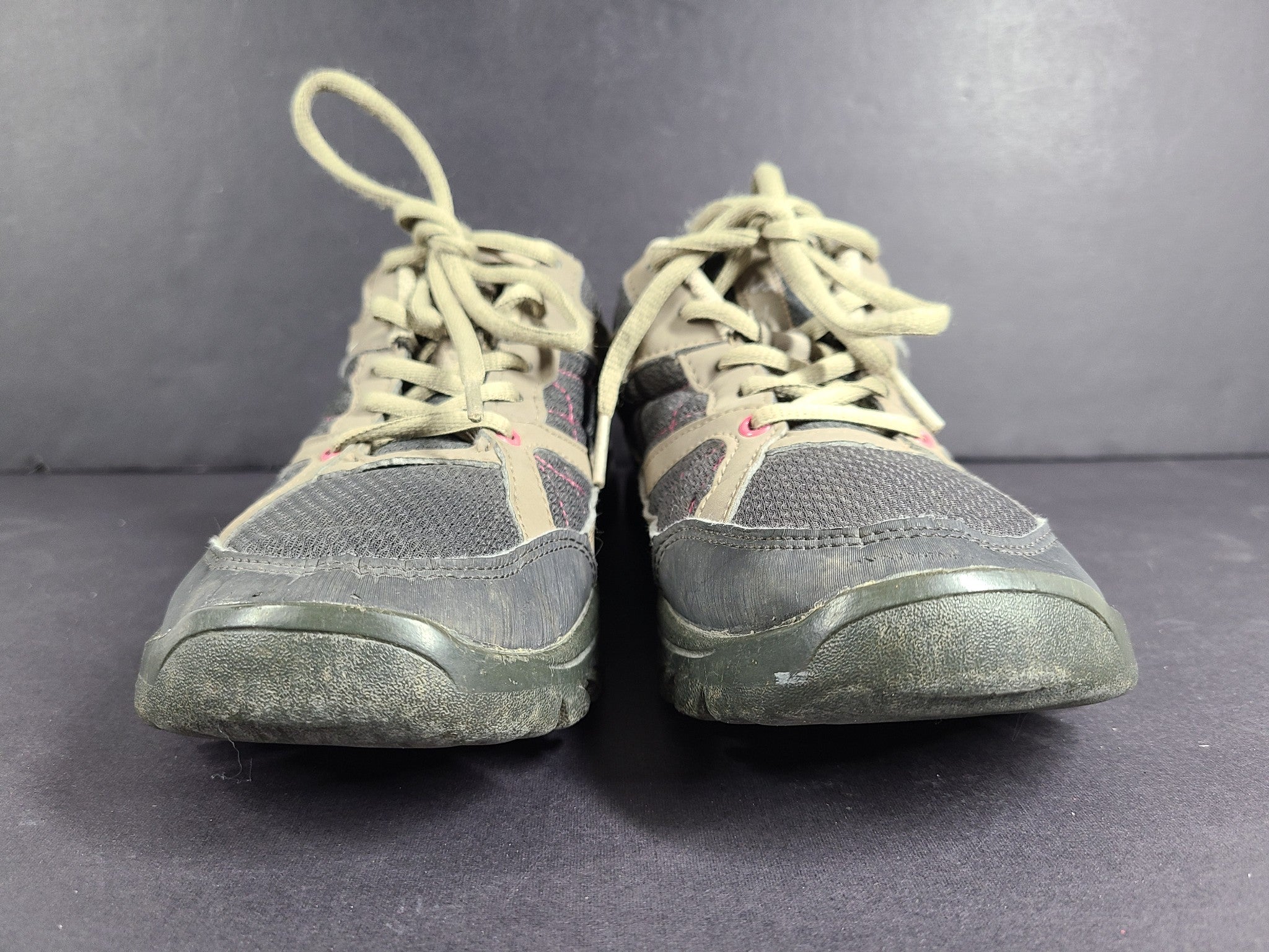 Quechua Women's Arpenaz 50 Trekking Outdoors Hiking Shoes Brown Sz 8