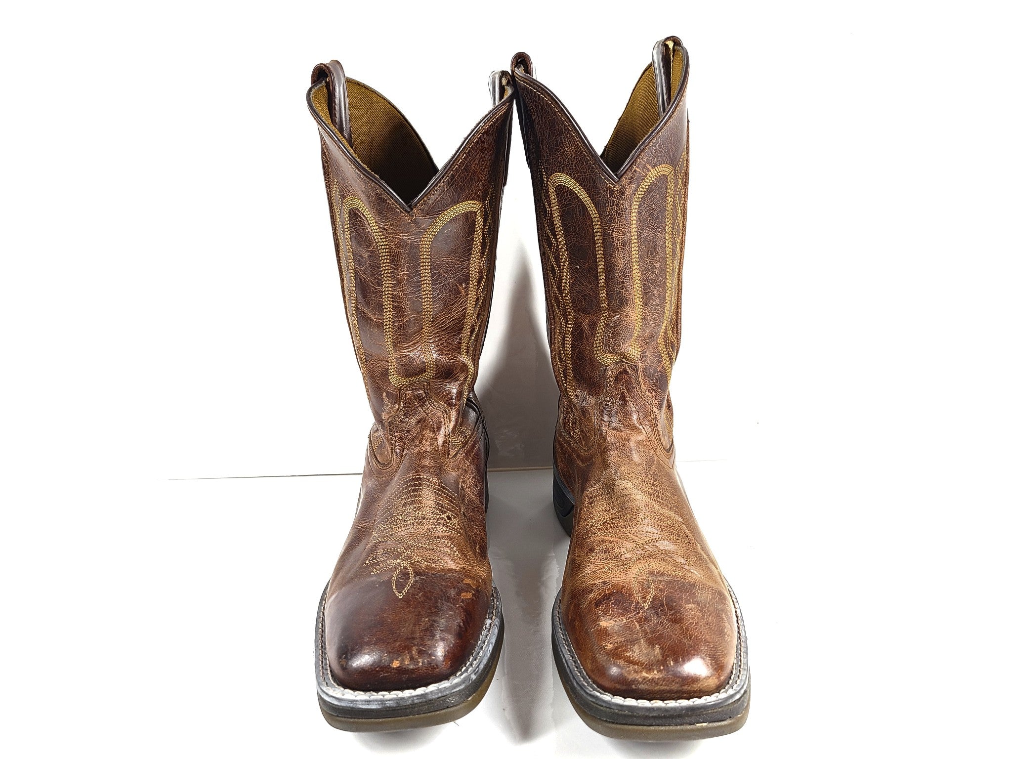 Laredo Men's Bennett 7454 Boot Cowboy Western Brown Leather US 9D