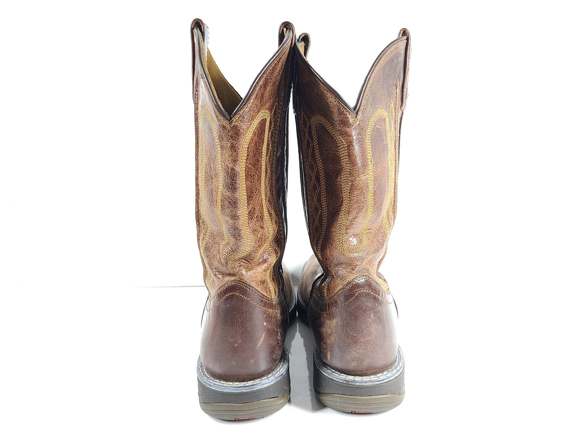 Laredo Men's Bennett 7454 Boot Cowboy Western Brown Leather US 9D