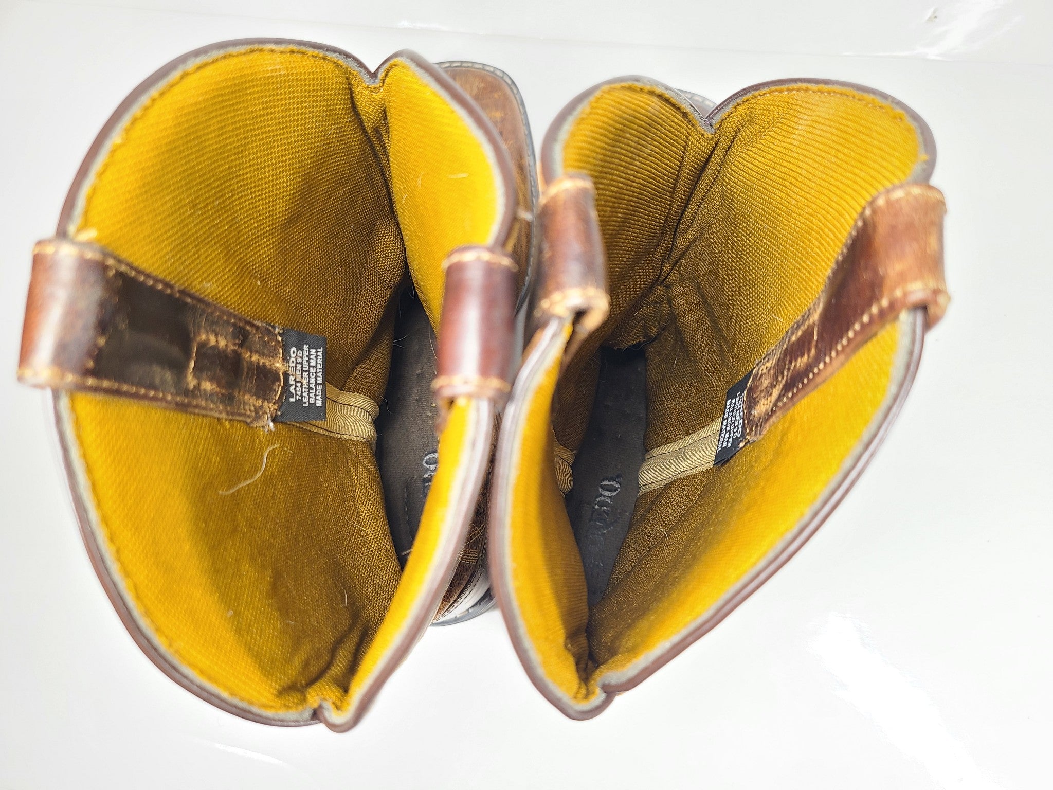 Laredo Men's Bennett 7454 Boot Cowboy Western Brown Leather US 9D