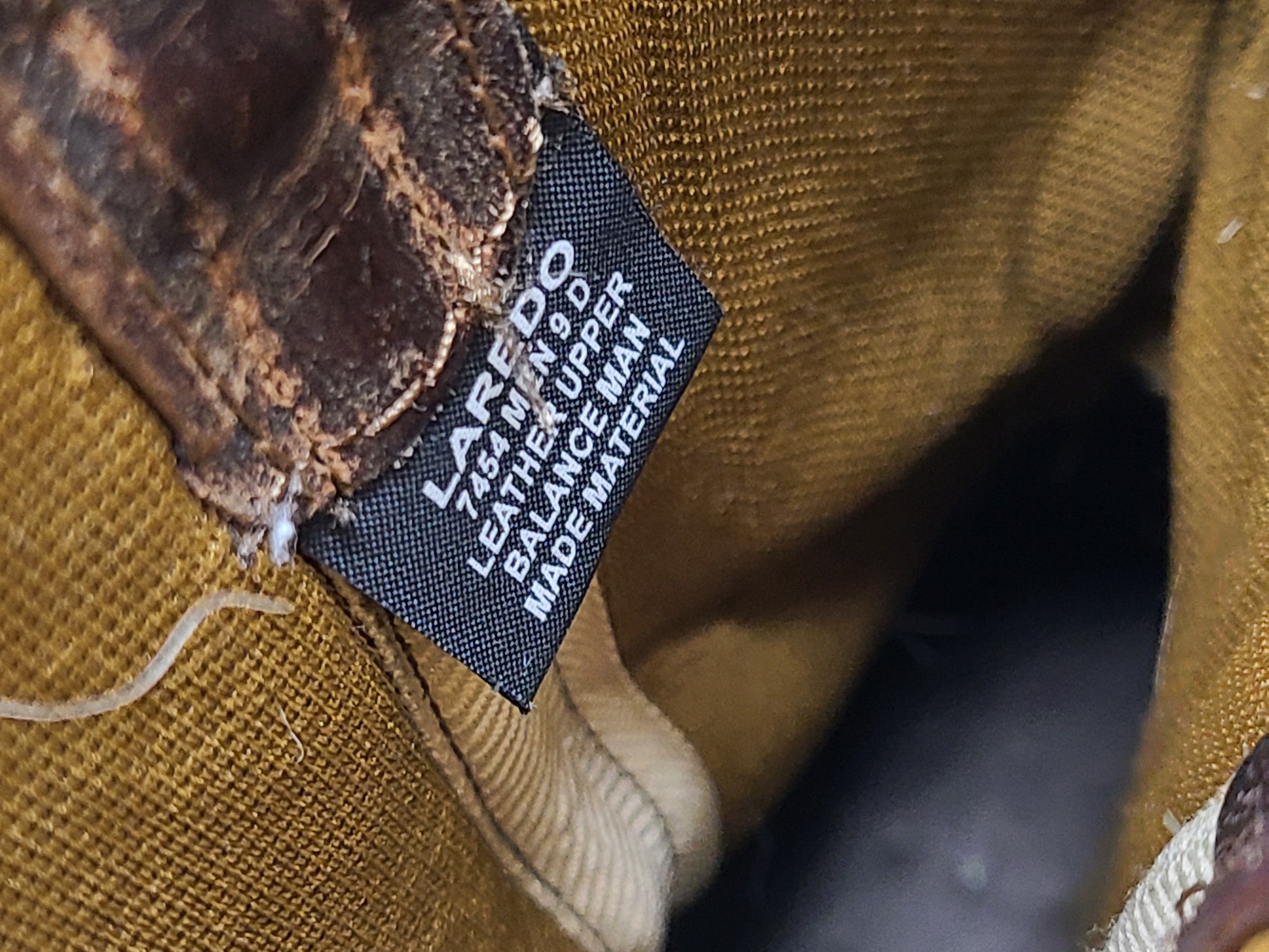 Laredo Men's Bennett 7454 Boot Cowboy Western Brown Leather US 9D