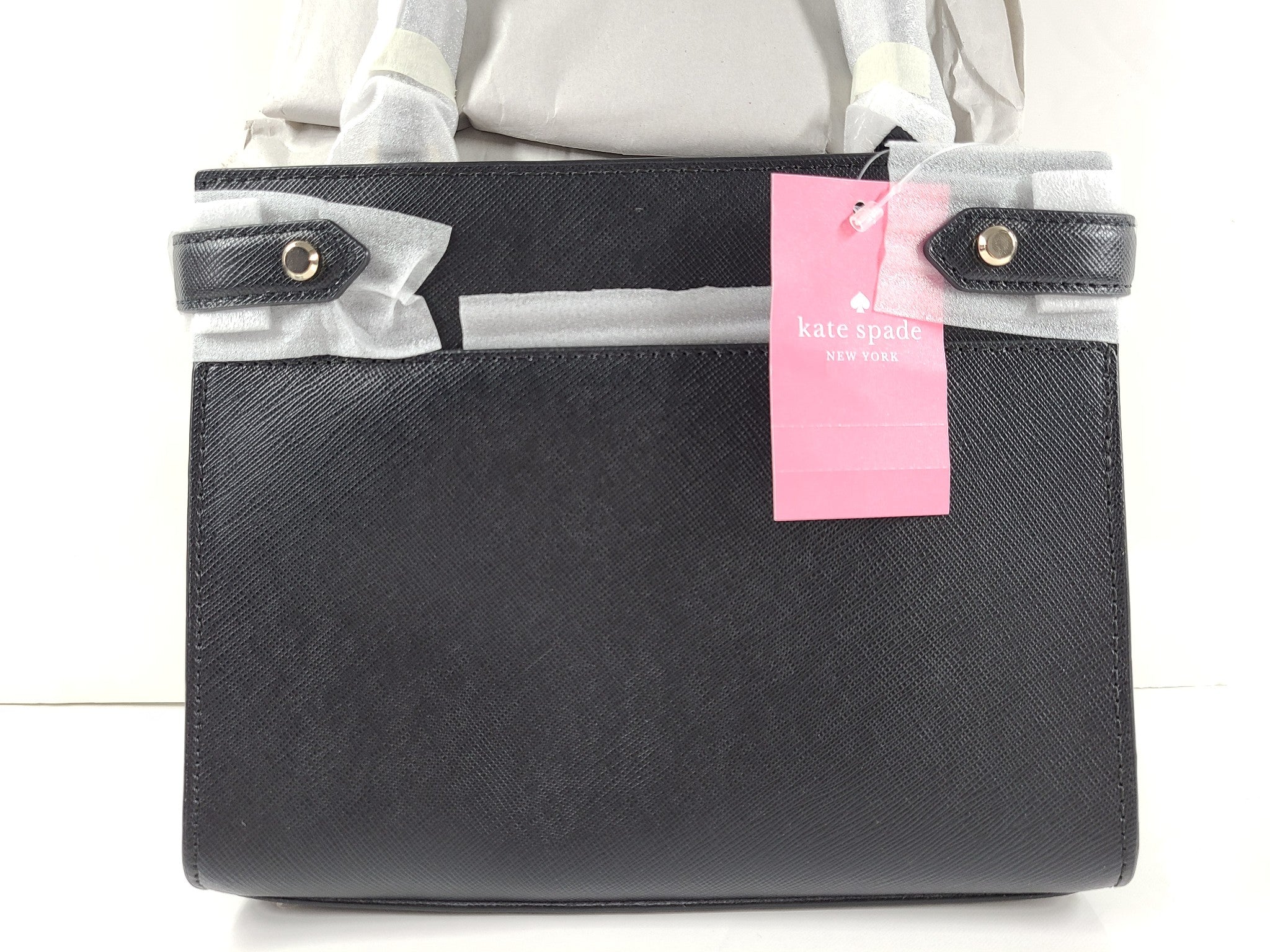 Kate Spade Staci Small Satchel Crossbody Bag Leather Small WKRU7097 Black NWT