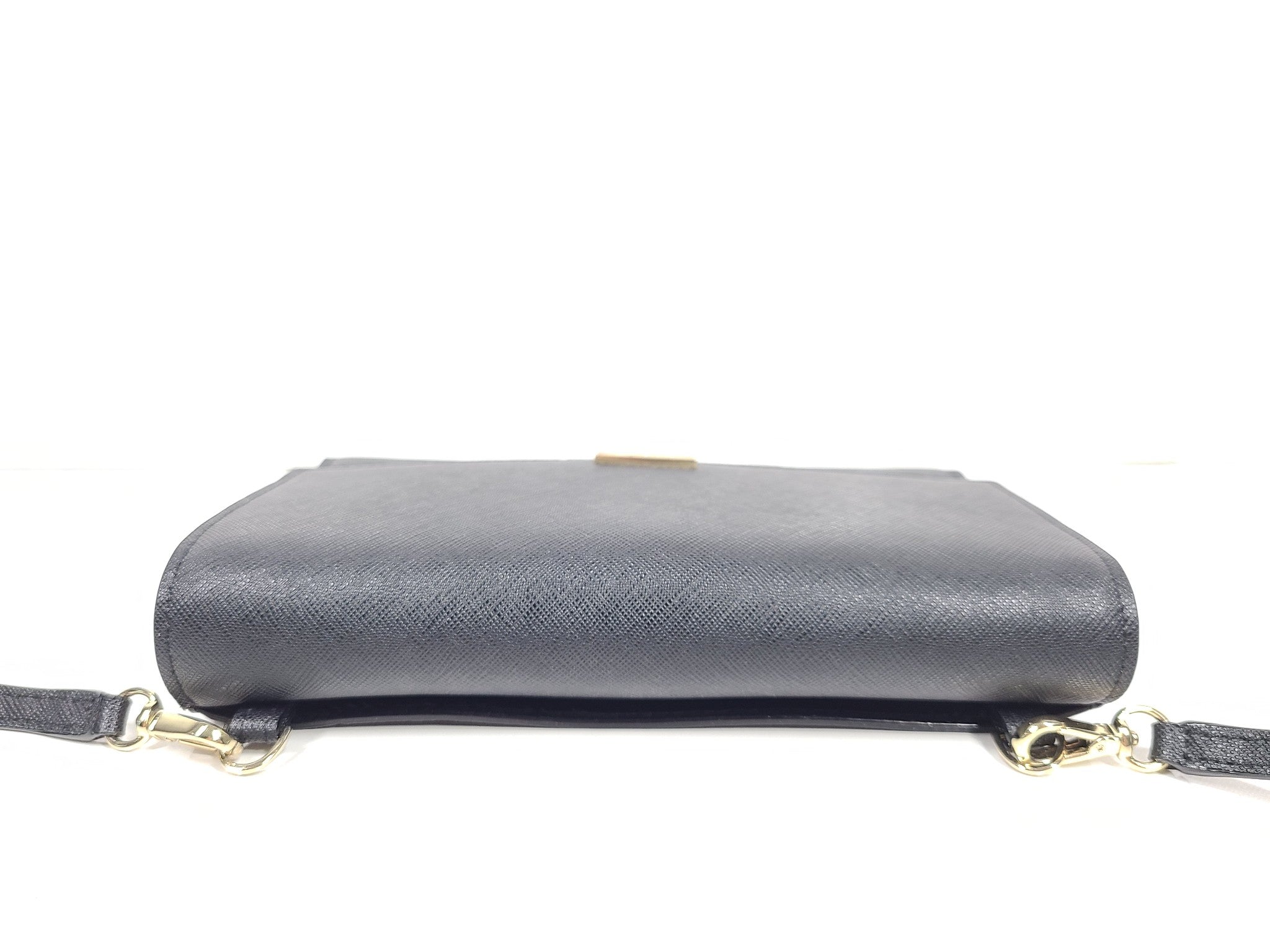 Kate Spade Laurel Way Winni Flap Crossbody Wallet Leather Multiple Pockets Black