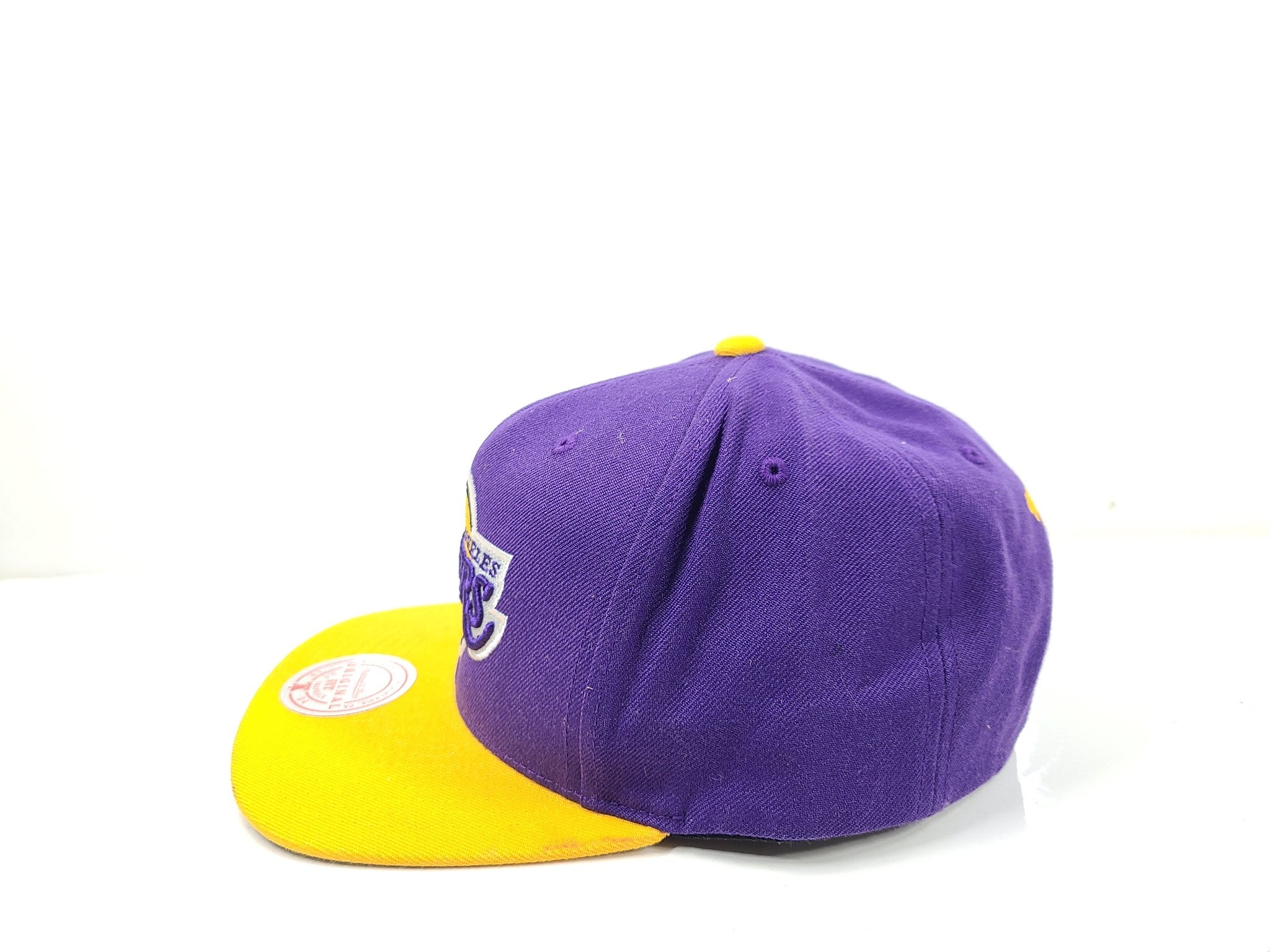 Mitchell & Ness Los Angeles Lakers NBA Team Ground Snapback Hat Purple One Size