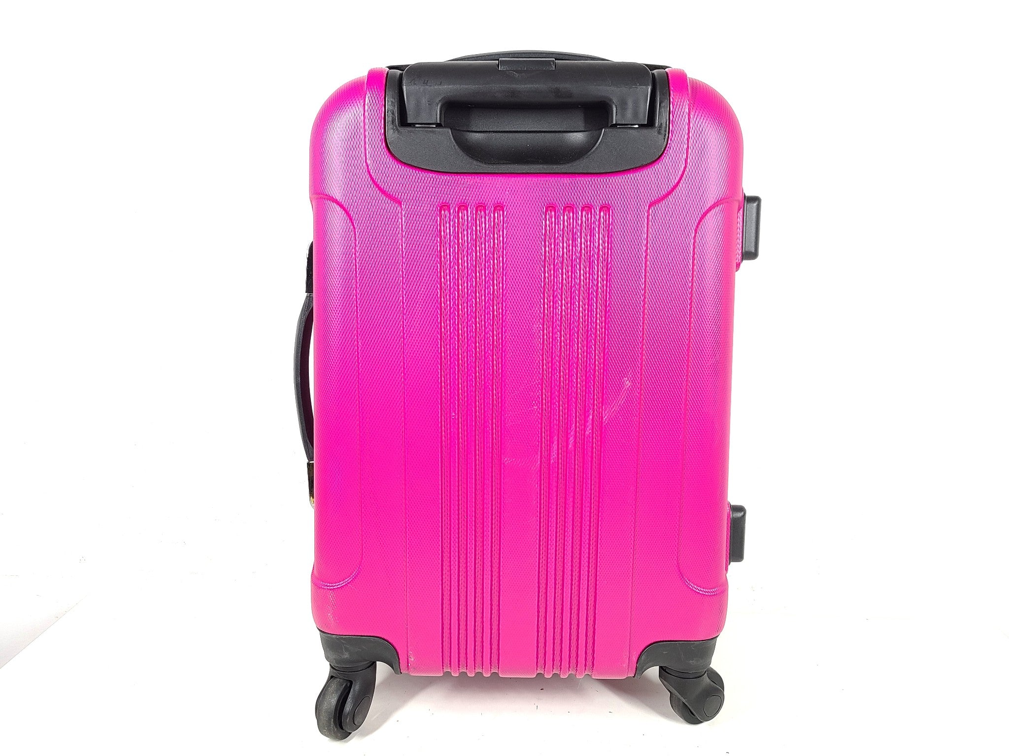 Kenneth Cole REACTION 21" Out Of Bounds Spinner Carry On Luggage Hardshell Pink