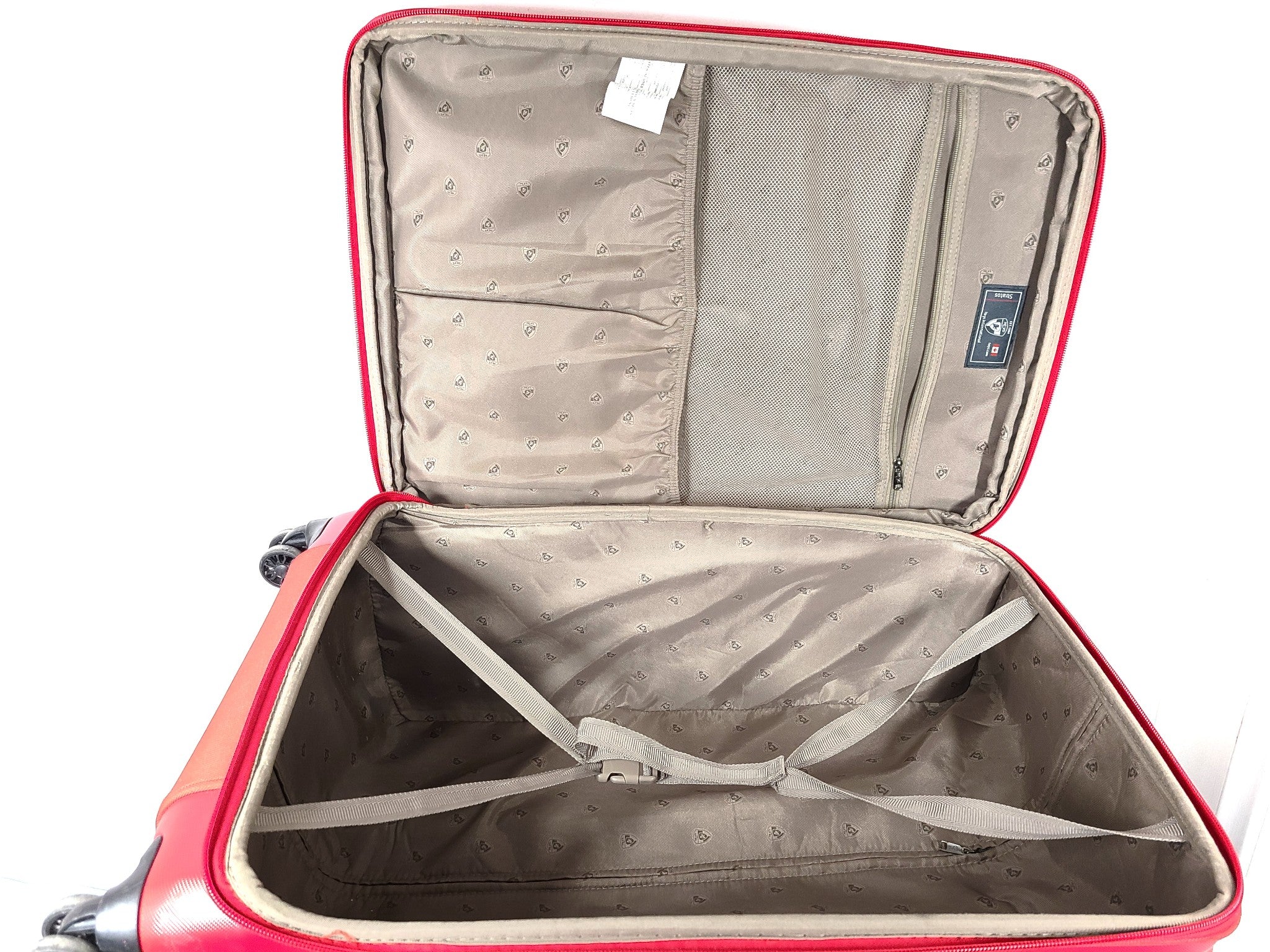 Heys Stratos 30" Hybrid Spinner Expandable Deep Space Soft/Hard Luggage Red