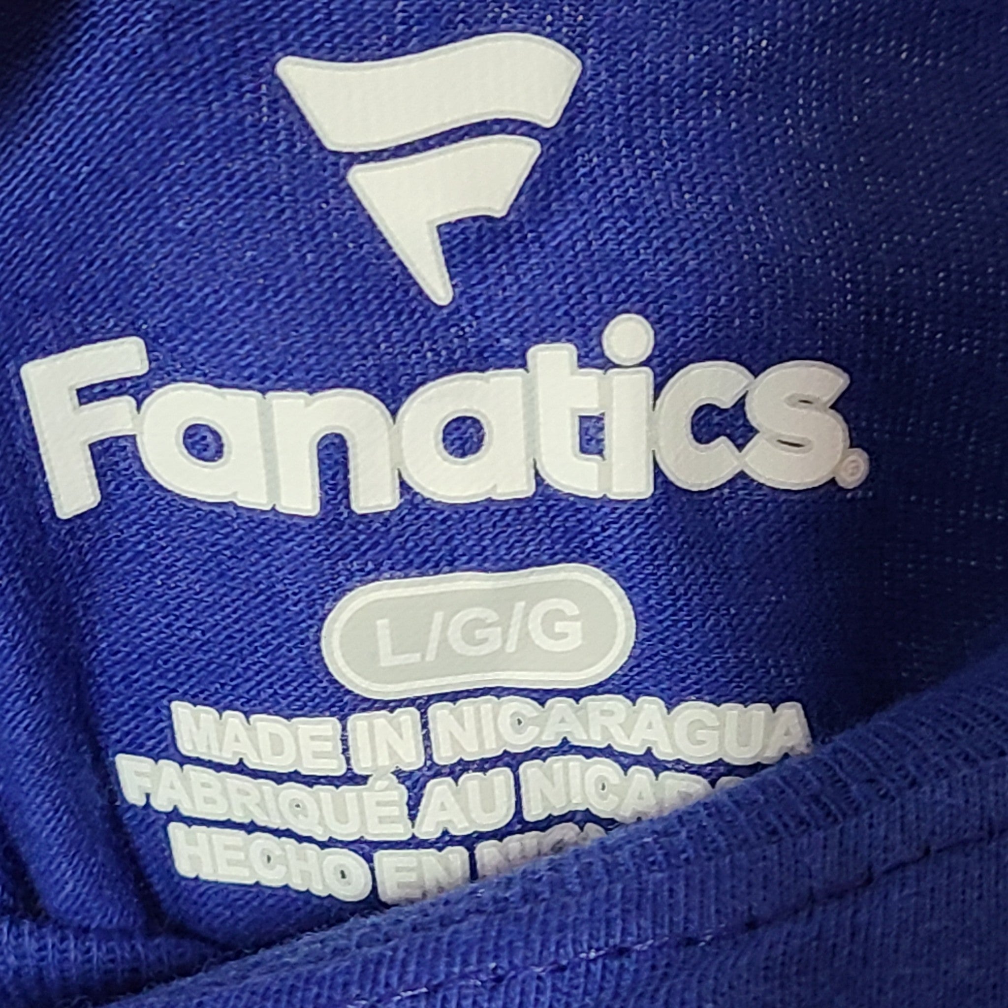 Fanatics Men's Los Angeles Dodgers Official Logo Baseball T-Shirt Blue Sz L