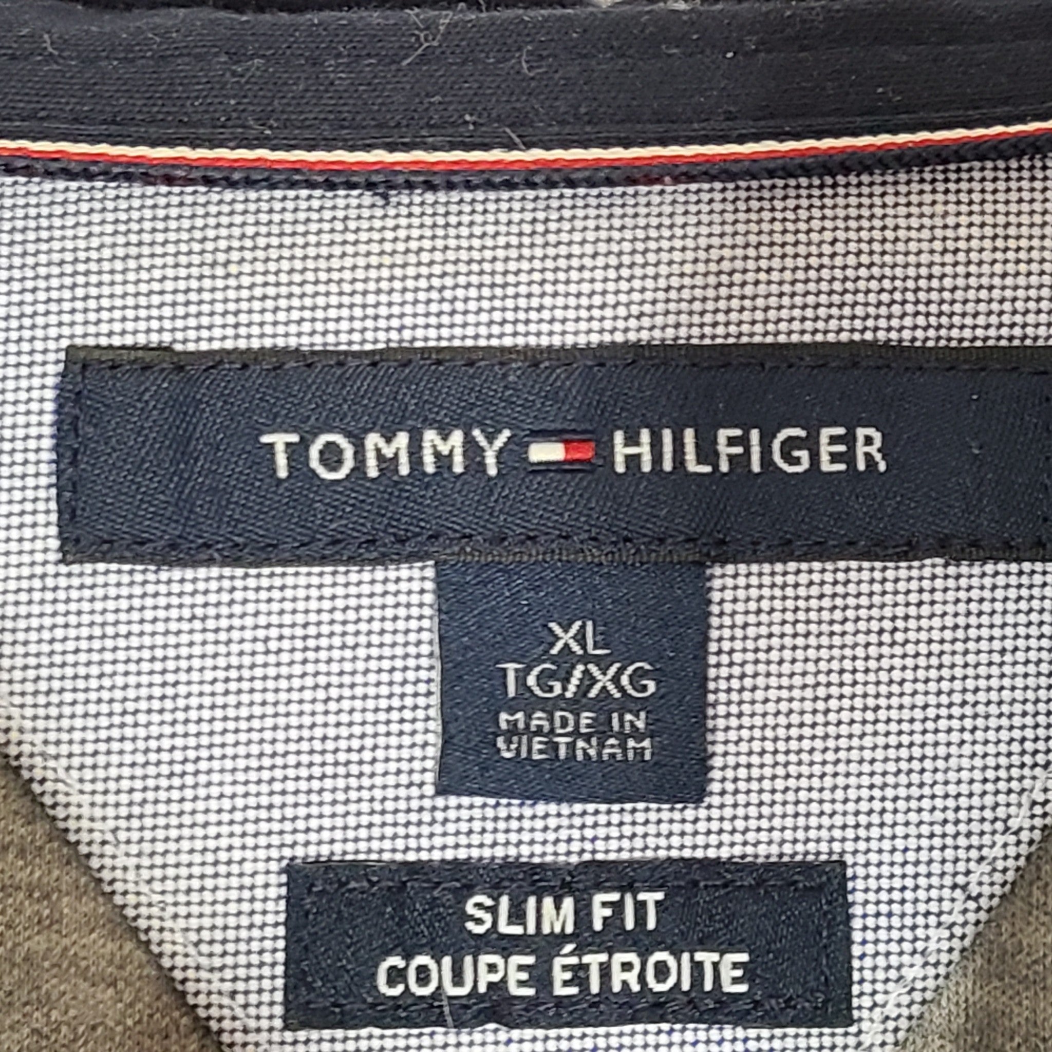 Tommy Hilfiger Men's Burr Polo Shirt Slim Fit Cotton Gray Sz XL