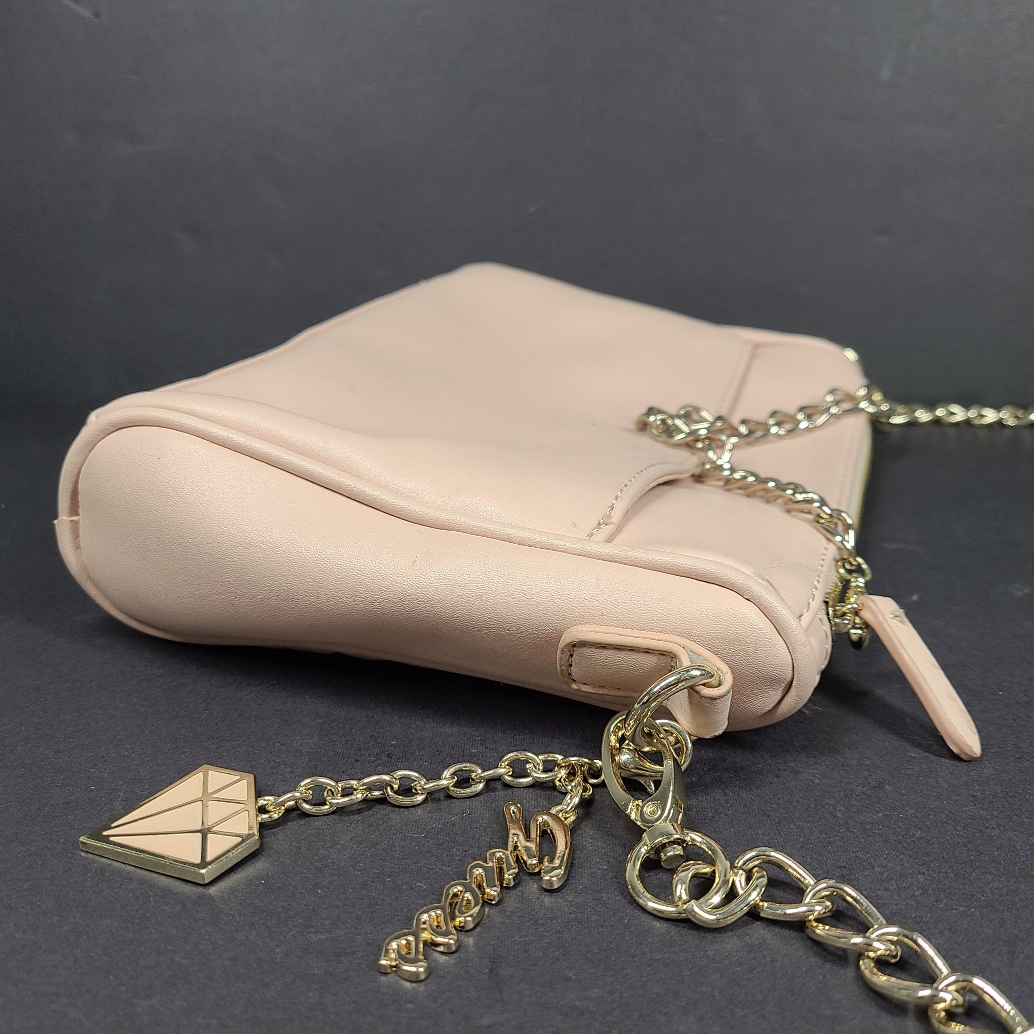 GUESS Marisol Quilted Crossbody Strap Bag Top-Zip Multiple Pockets Pink
