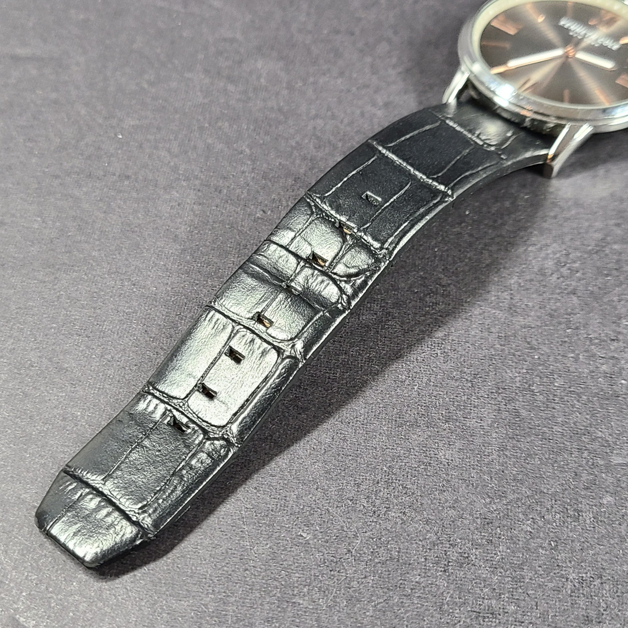Kenneth Cole Men's 42 mm GA21713 Black Leather Quartz Watch 3 ATM Gray Dial