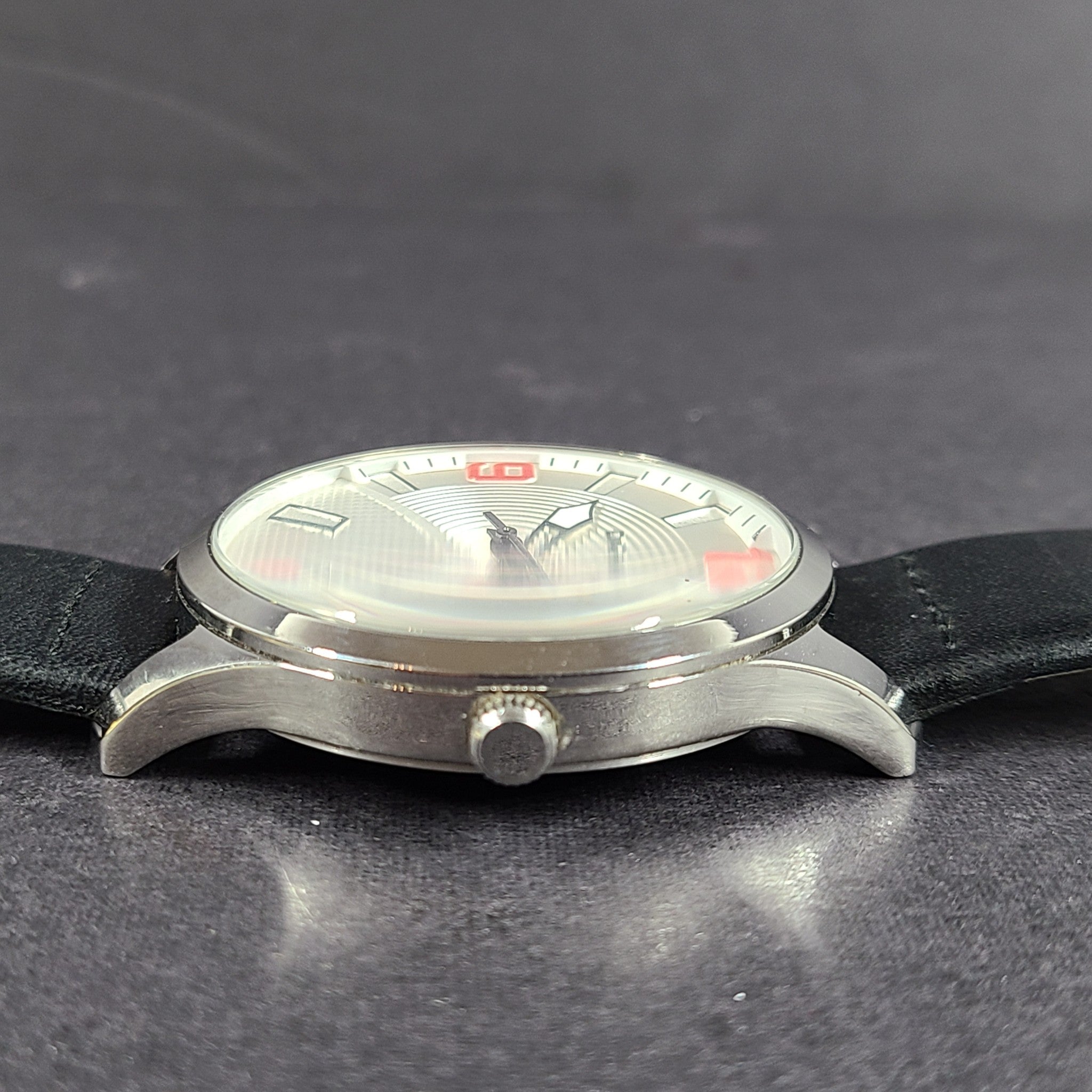 Daniel Klein Men's 44mm Analog Silver Dial Quartz Watch DK12235 Date Window