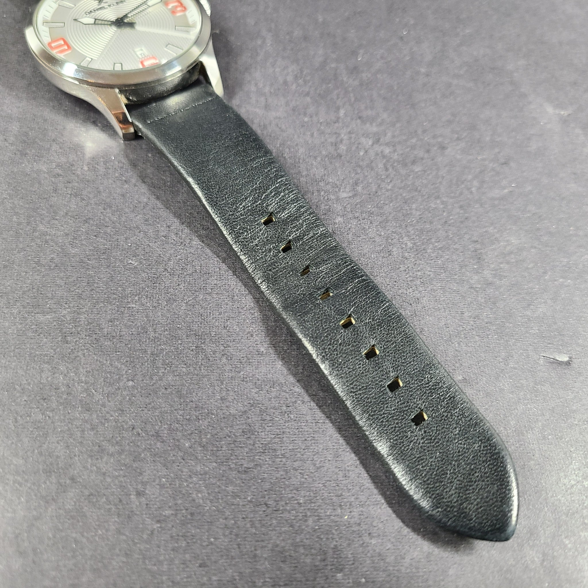 Daniel Klein Men's 44mm Analog Silver Dial Quartz Watch DK12235 Date Window