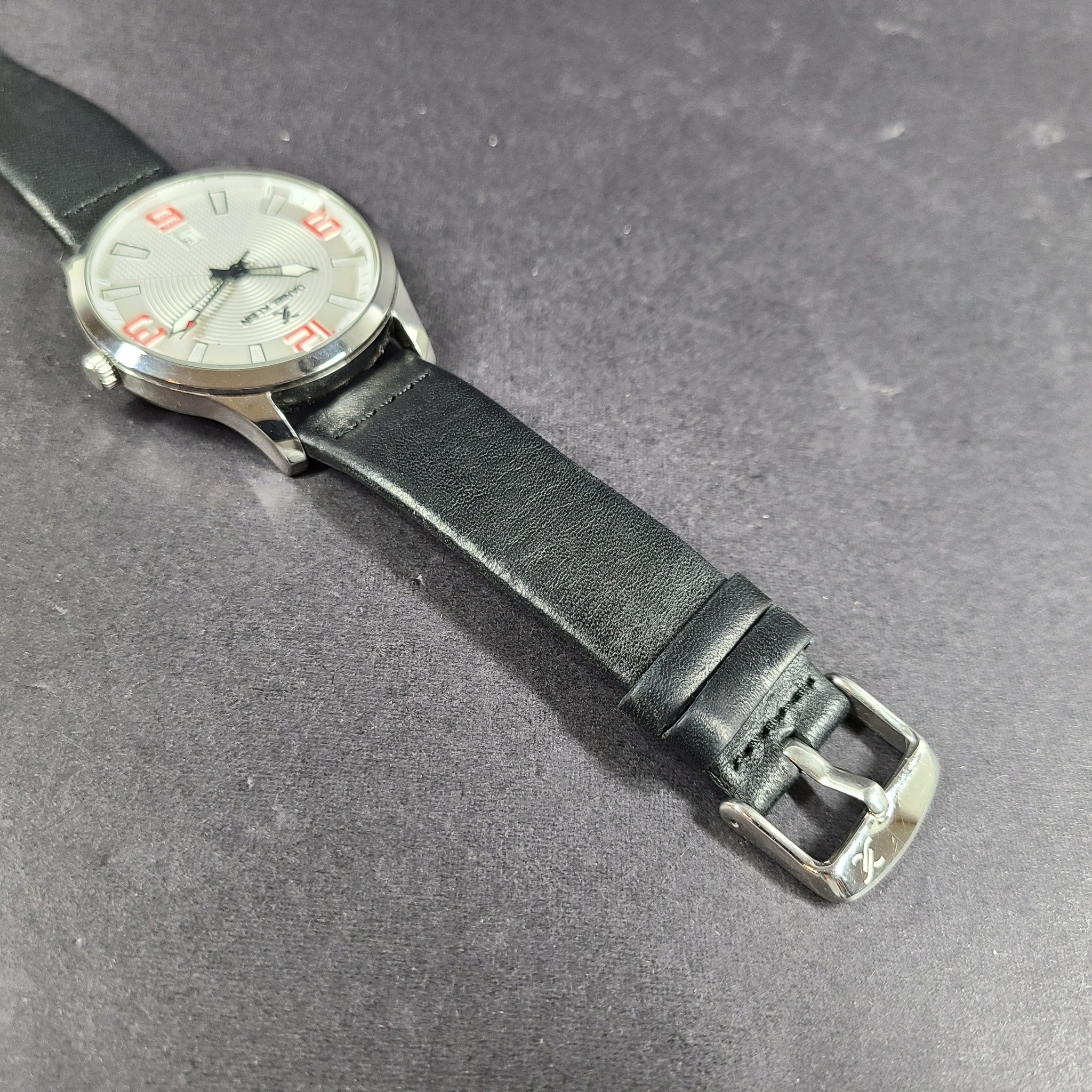 Daniel Klein Men's 44mm Analog Silver Dial Quartz Watch DK12235 Date Window