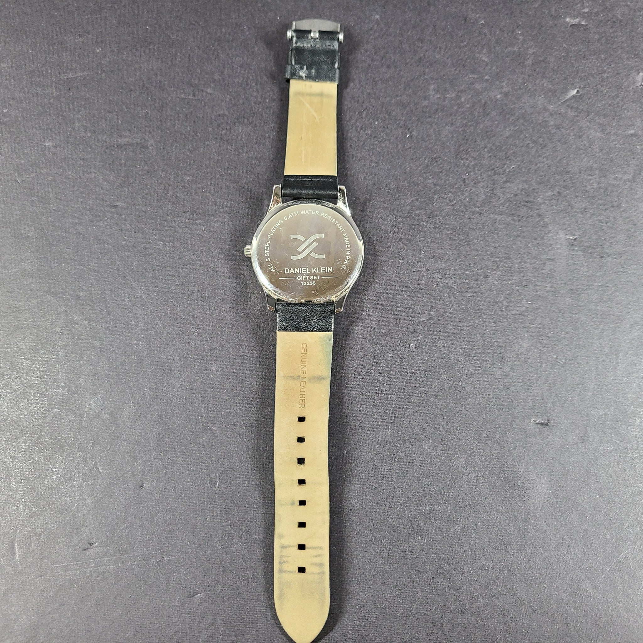 Daniel Klein Men's 44mm Analog Silver Dial Quartz Watch DK12235 Date Window