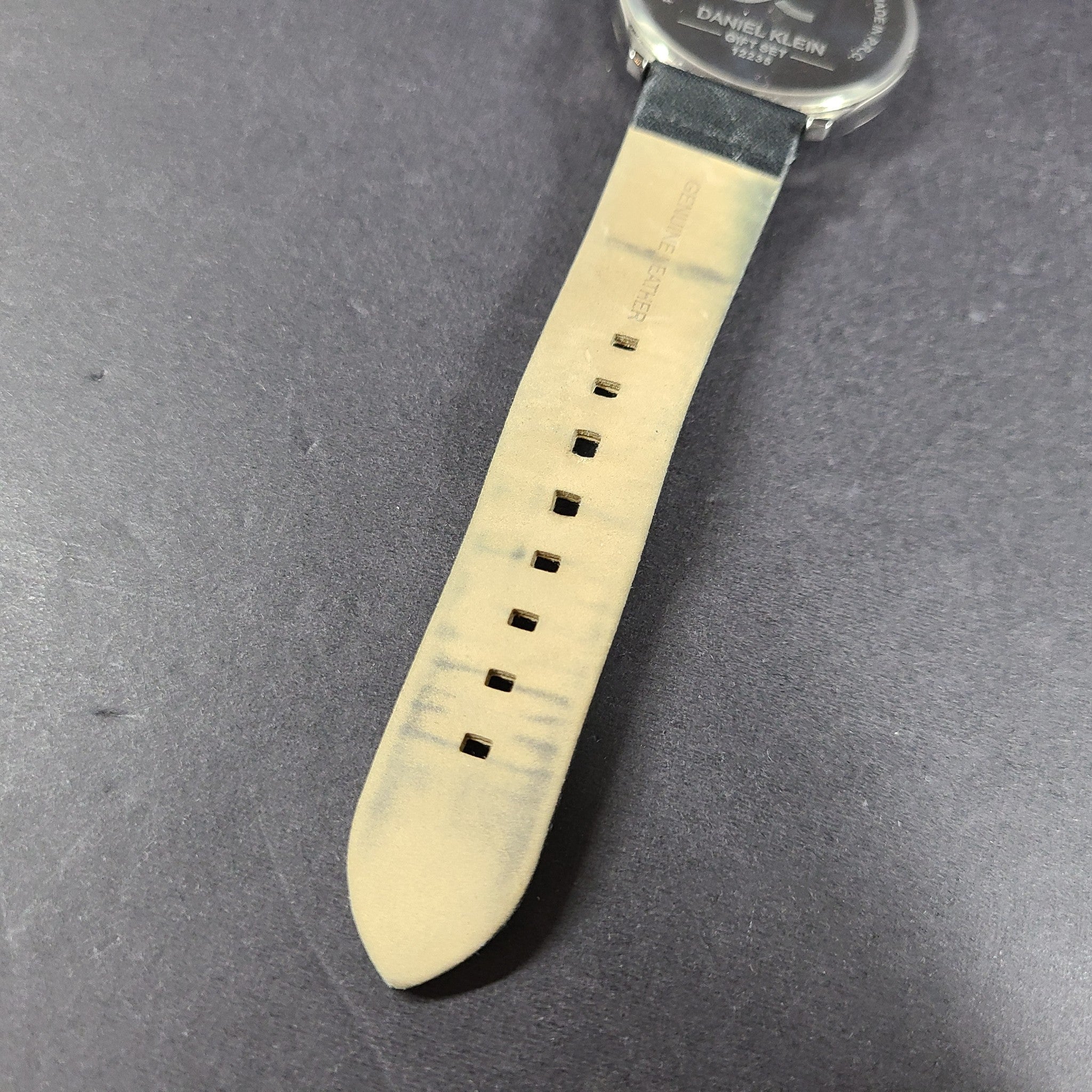 Daniel Klein Men's 44mm Analog Silver Dial Quartz Watch DK12235 Date Window