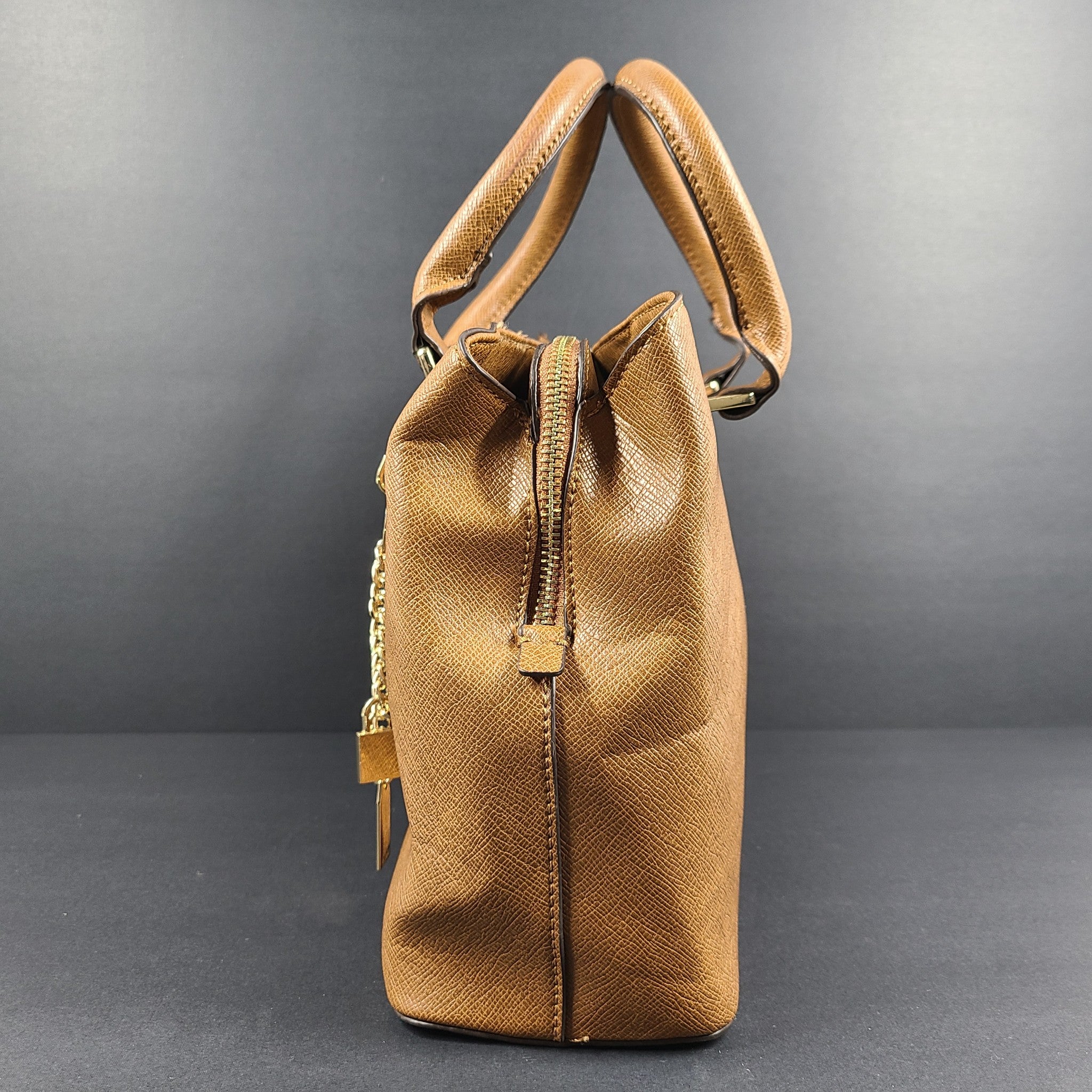 Aldo Women's Legoirii Satchel Handbag Tote Bag Crossbody Faux Leather Brown