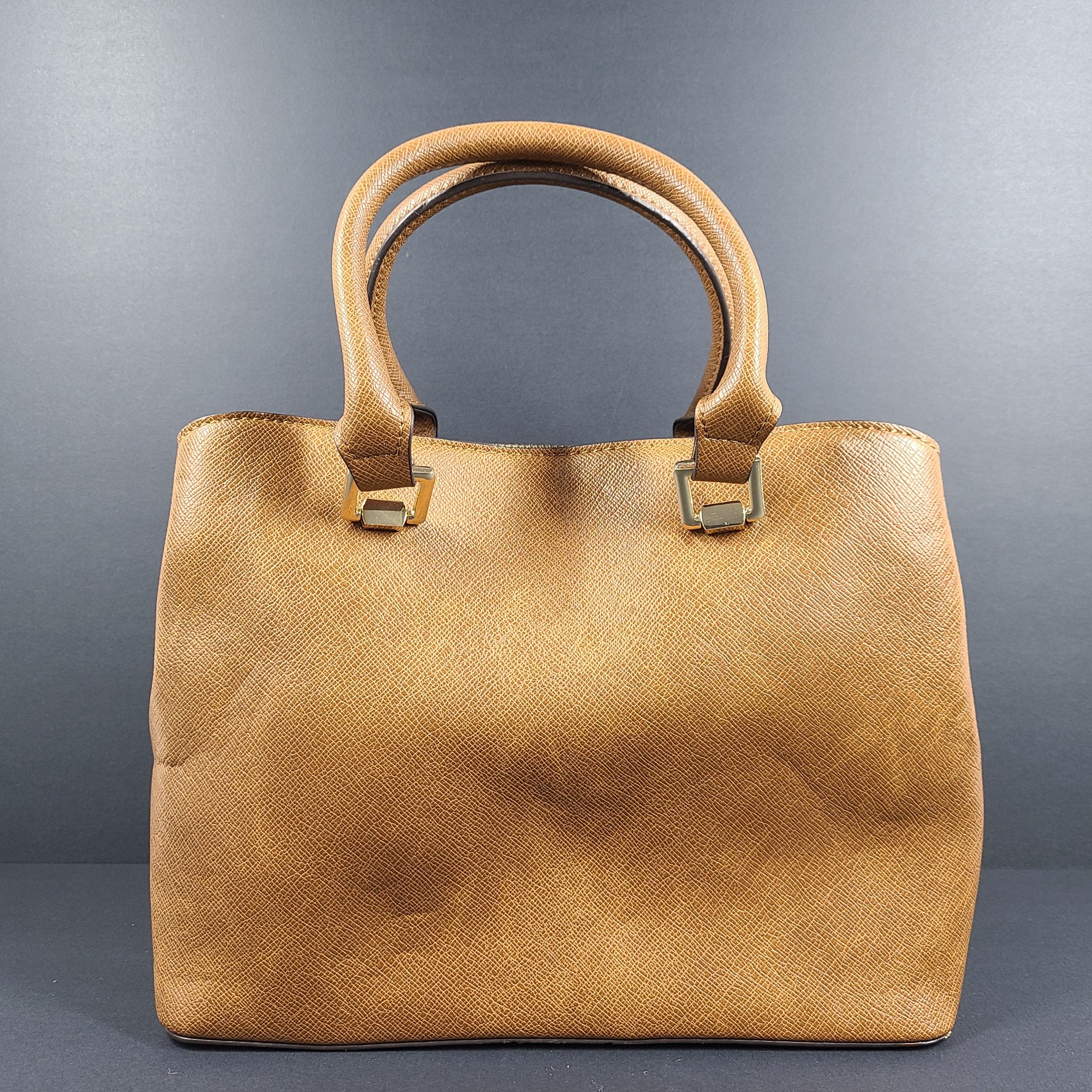 Aldo Women's Legoirii Satchel Handbag Tote Bag Crossbody Faux Leather Brown