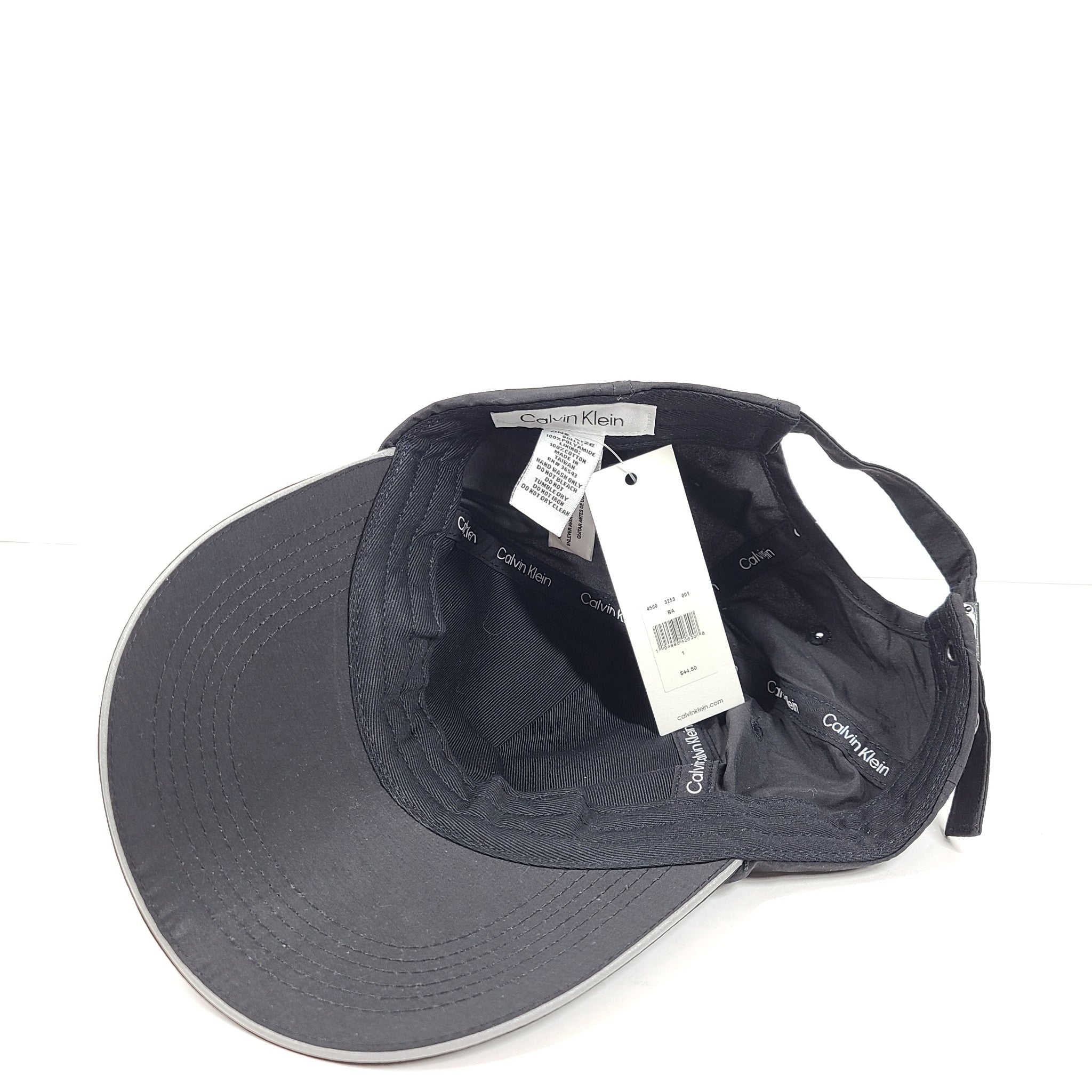 Calvin Klein Twill Embroidered Logo Cap Cotton Baseball Adjustable Black One Sz