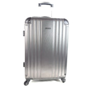 Jetstream 26" Hardside Rolling Spinner Checked Lightweight Suitcase Luggage Gray