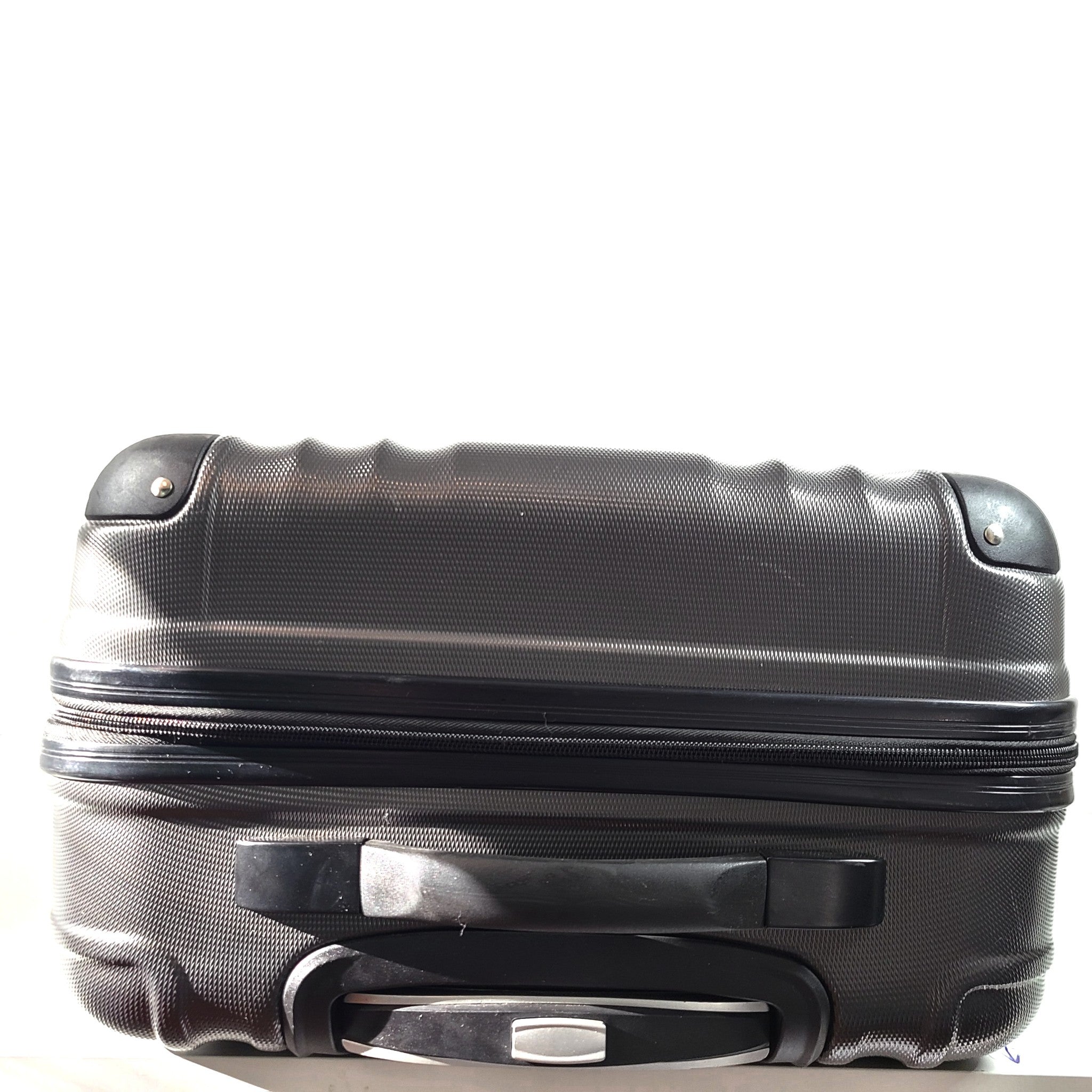 Jetstream 26" Hardside Rolling Spinner Checked Lightweight Suitcase Luggage Gray