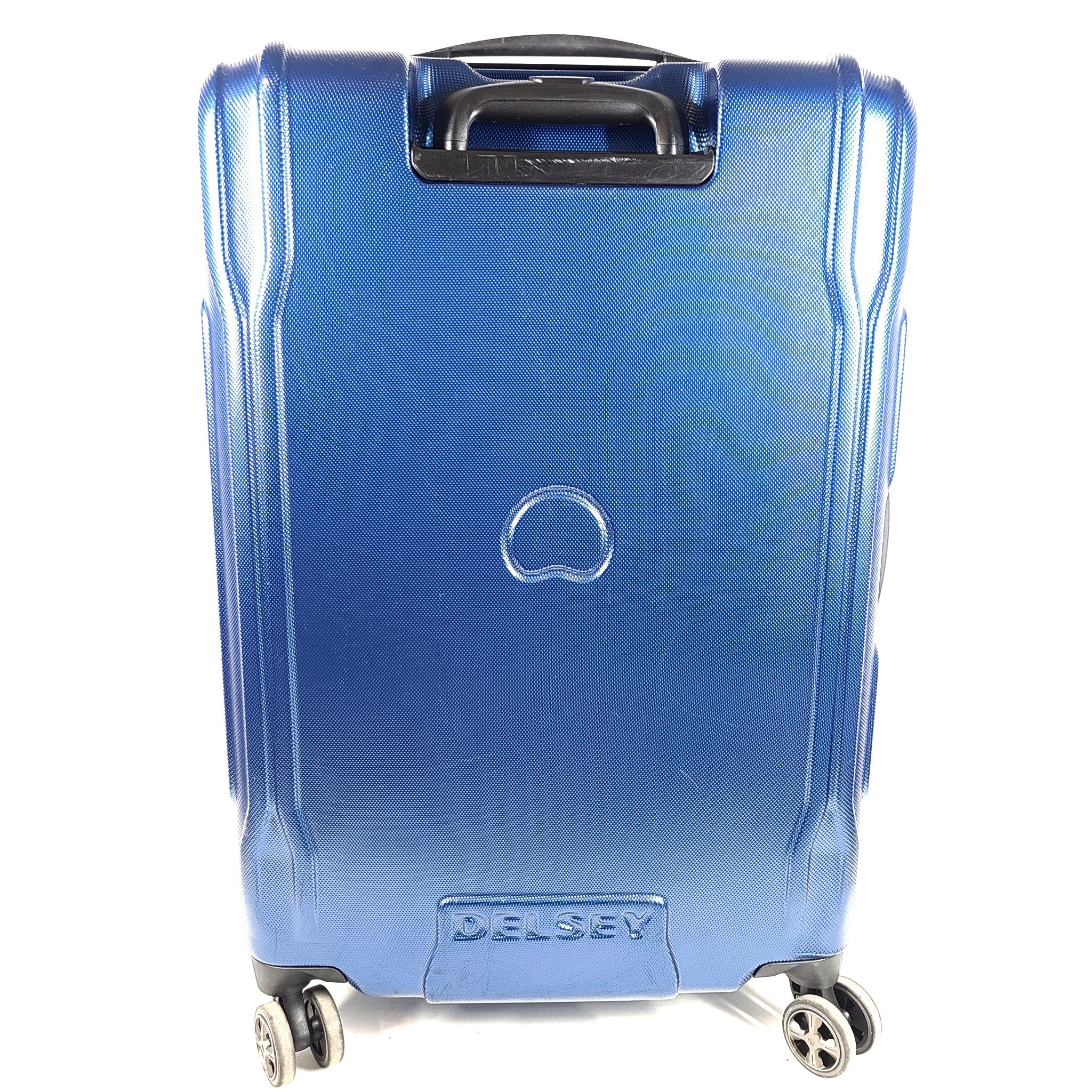 Delsey 27" Spinner Luggage Hardside Light Expandable TSA Locking Suitcase Blue