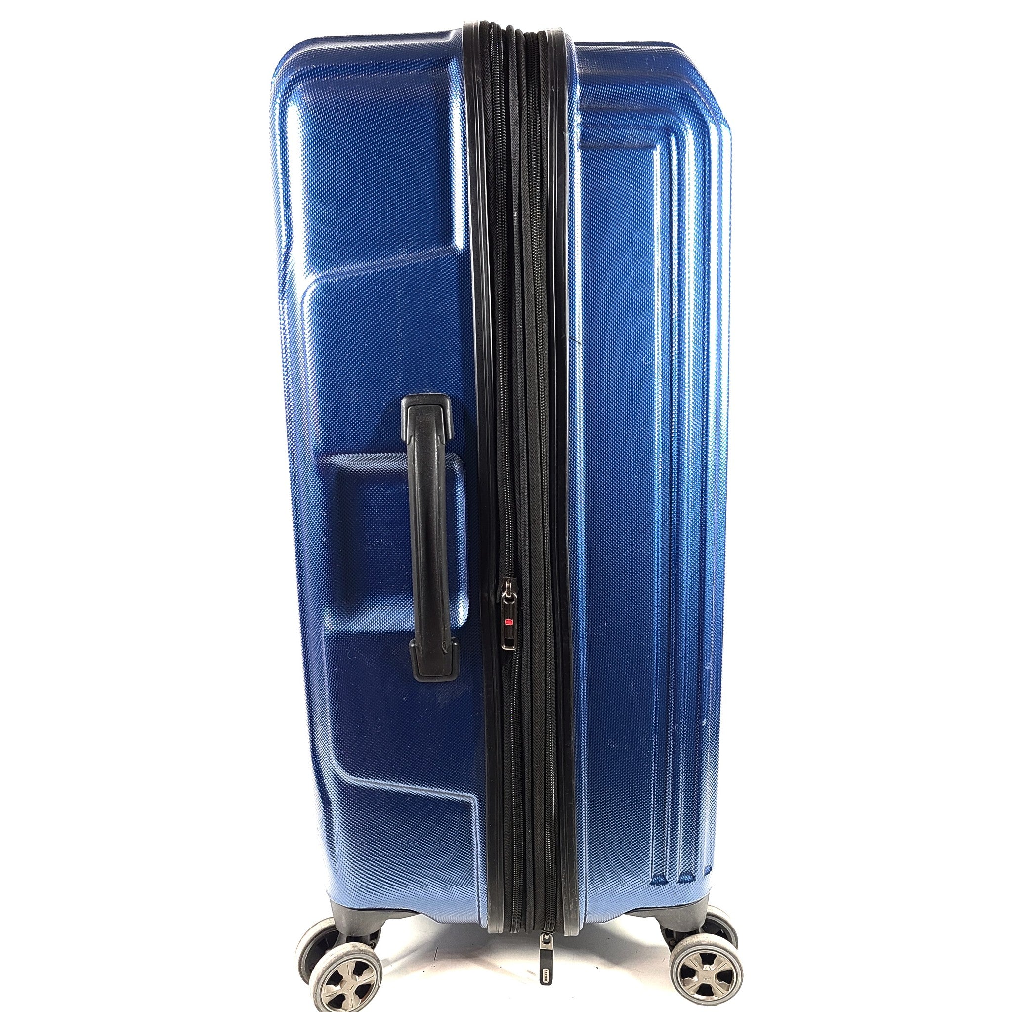Delsey 27" Spinner Luggage Hardside Light Expandable TSA Locking Suitcase Blue
