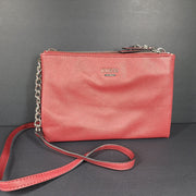 GUESS Kalei Mini Double Zip Crossbody Strap Bag Top-Zip Pockets Cranberry Red