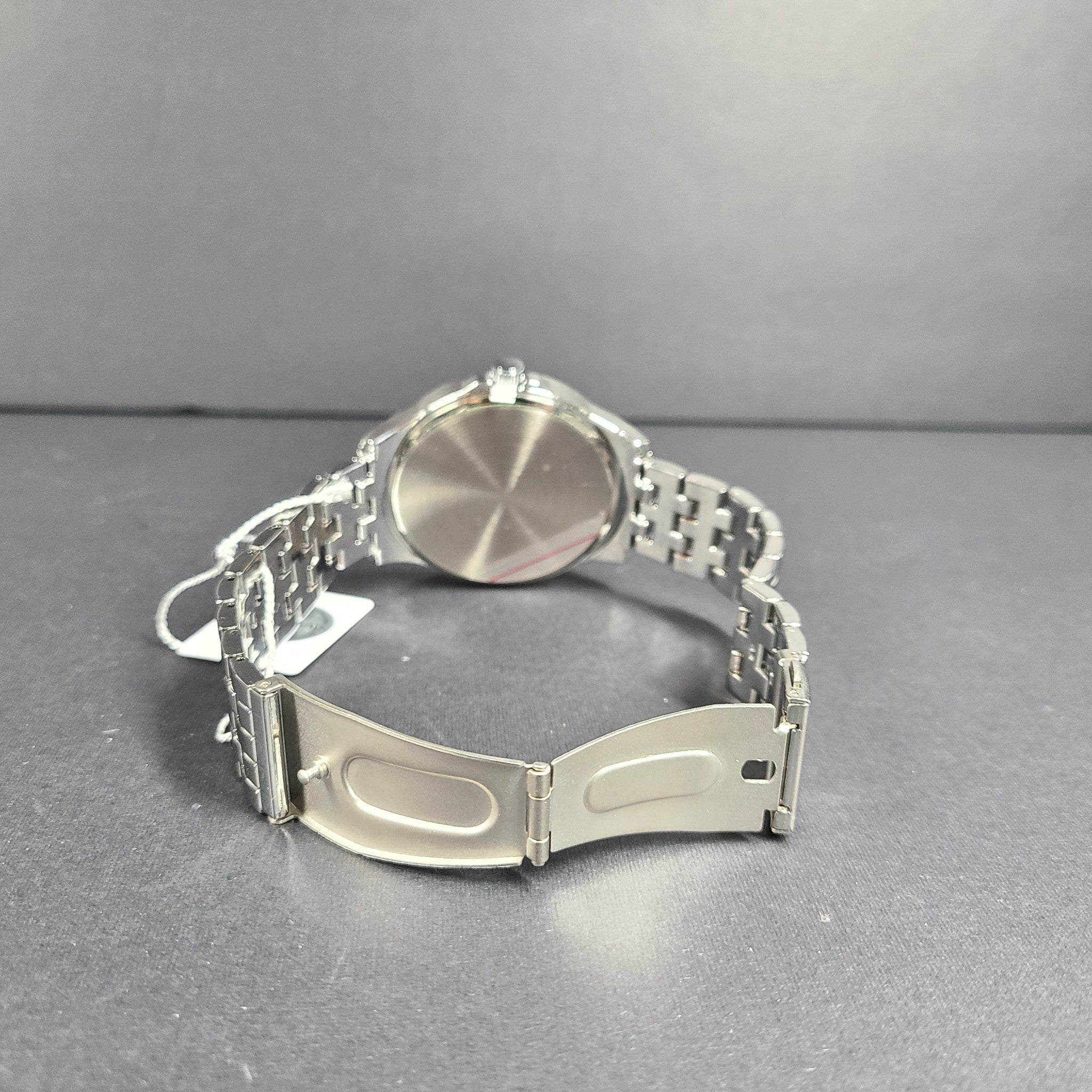 Nic & Syd Men's 45mm Watch Silver-Tone Swarovski Crystal Quartz Wrist Watch