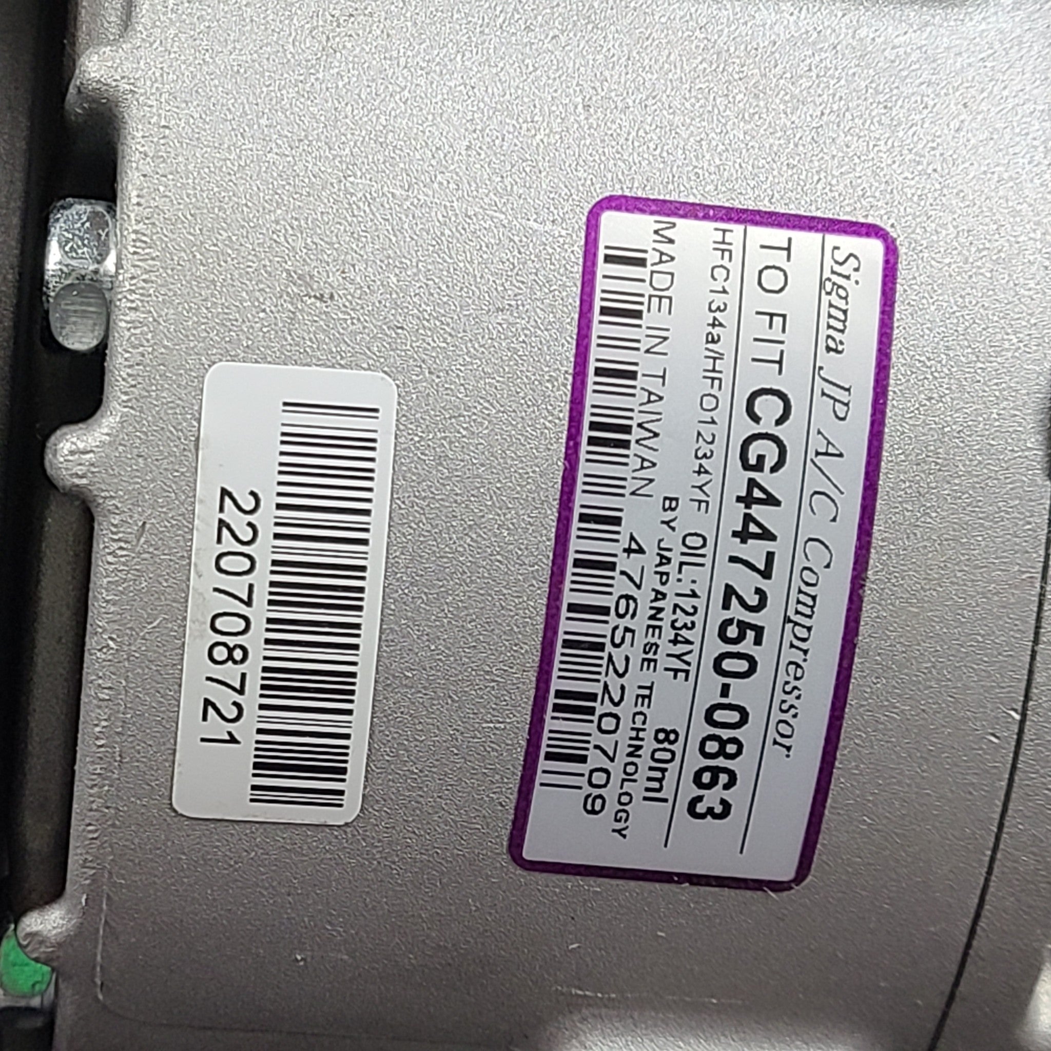 Sigma JP A/C Compressor for FORD F150 Raptor R 2017 2018 2019 2020 CG447250-0865