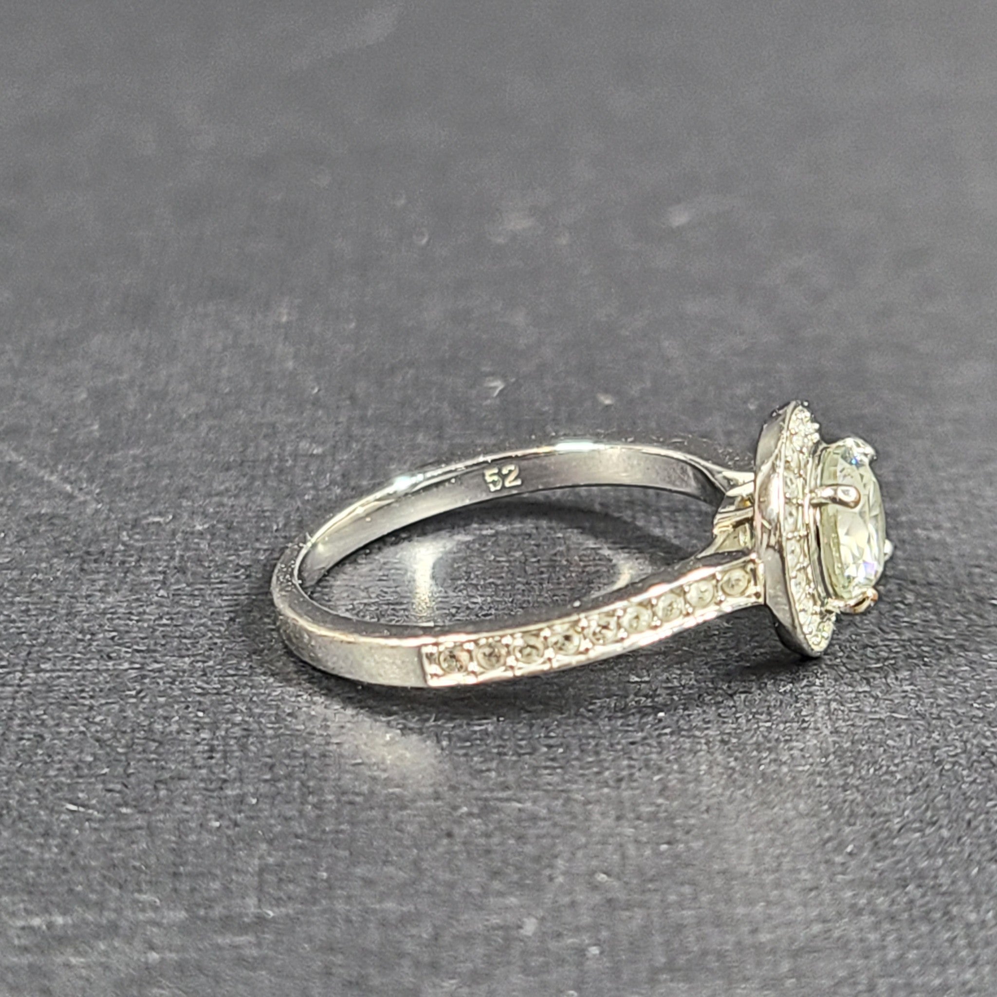 Pandora Round Sparkle Halo Ring 925 Silver Clear 196250CZ Sz US 6 EUR 52