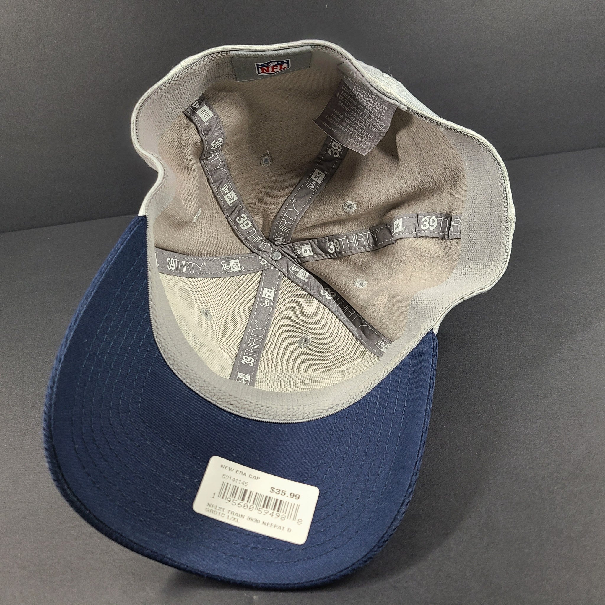 New England Patriots New Era 39THIRTY Team Baseball Cap Size L-XL