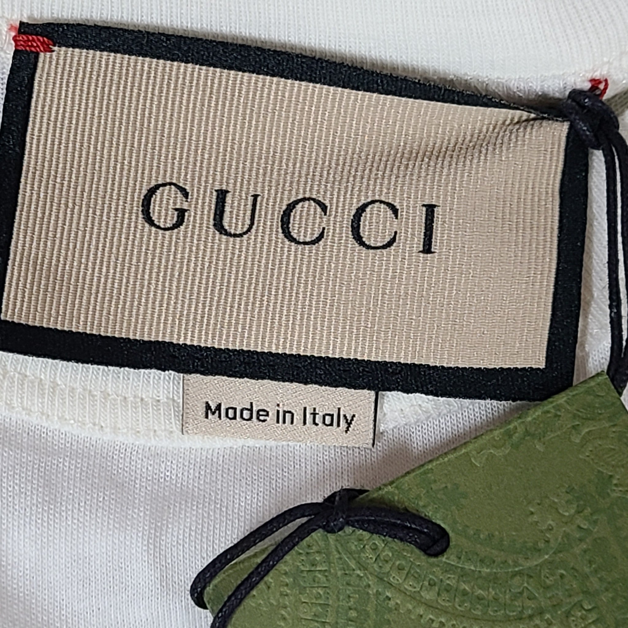 Gucci & Ken Scott Women's Pea Print T-Shirt Cotton 652000 Ivory XS NWT