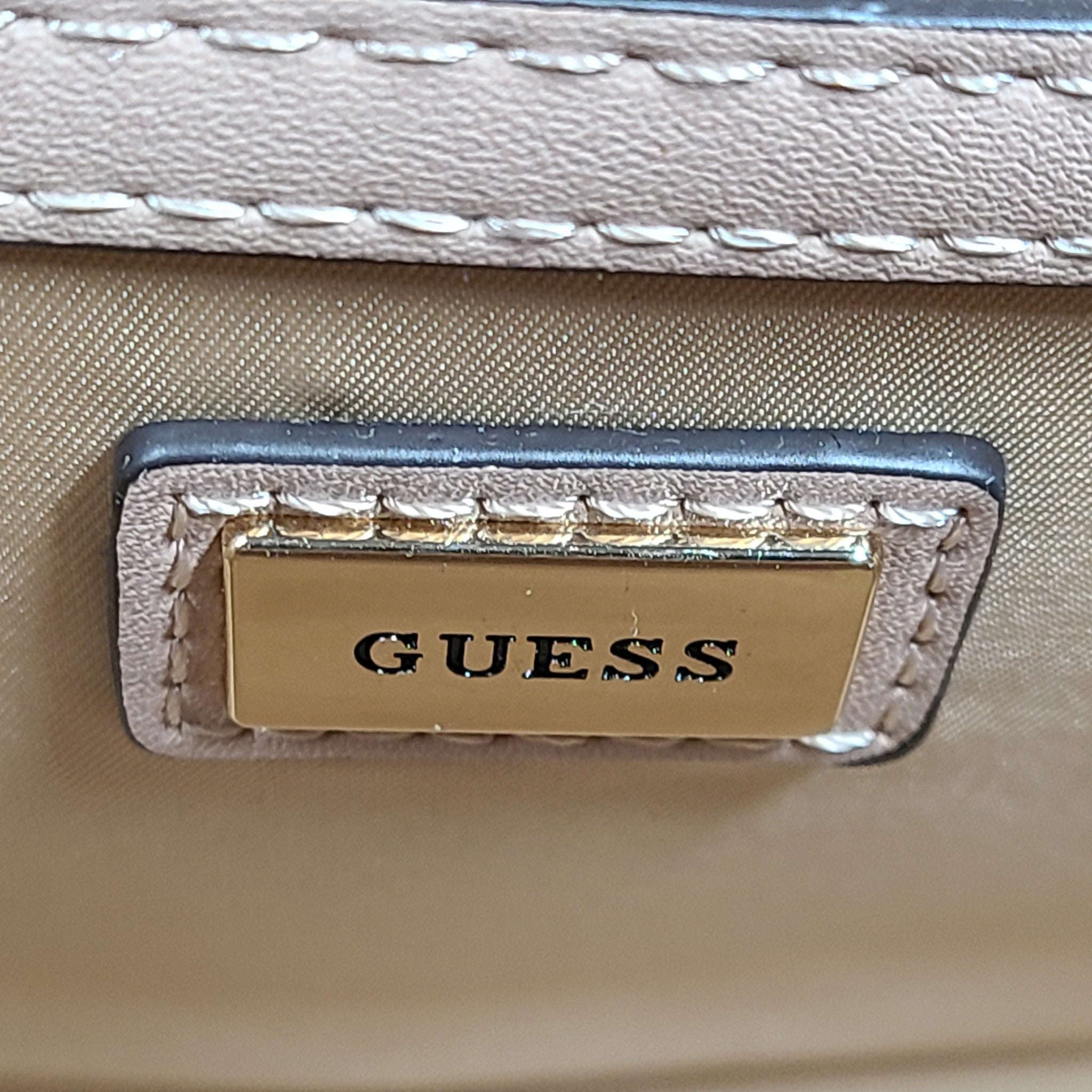 GUESS Mirabelli Quilted Mini Crossbody Strap Bag Double Top-Zip Soft Pink