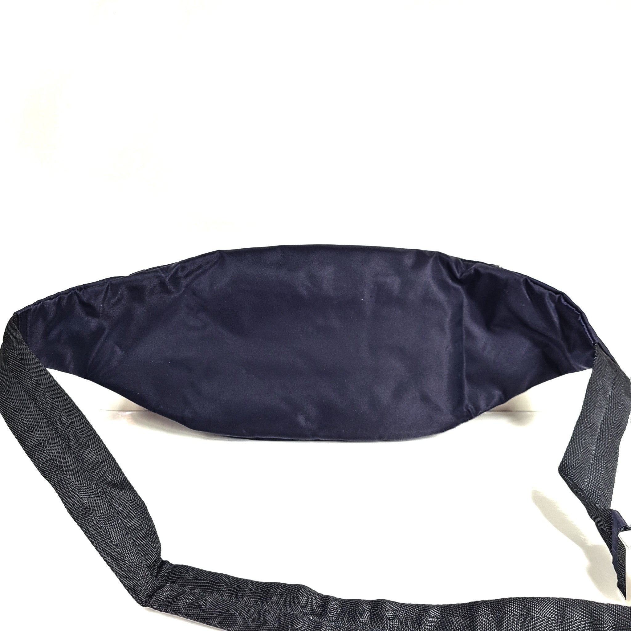 Prada Men's Marsupio Crossbody Belt Bag Tessuto Nylon Navy Blue