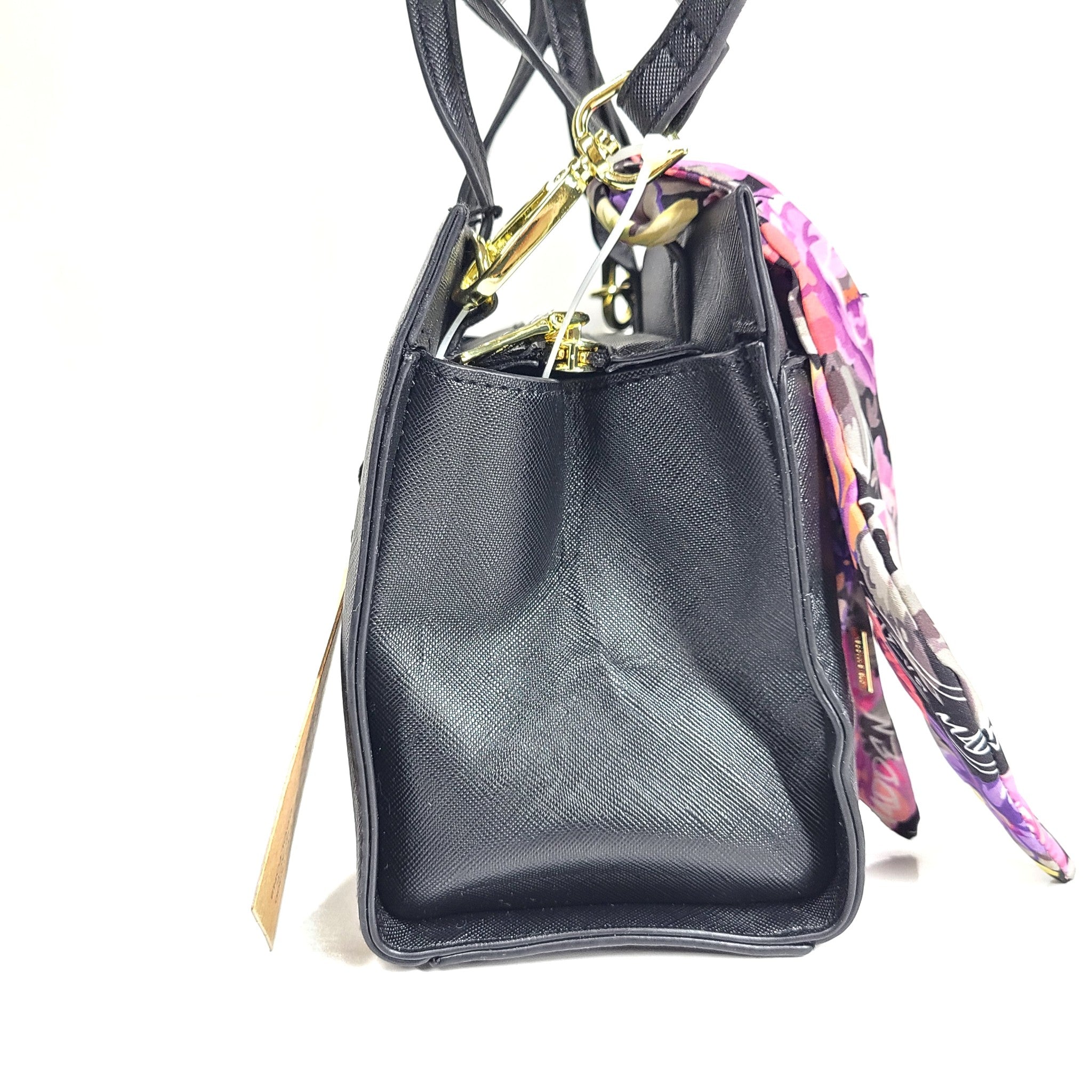 Steve Madden Bolton Crossbody Detachable Strap With Removable Scarf Black