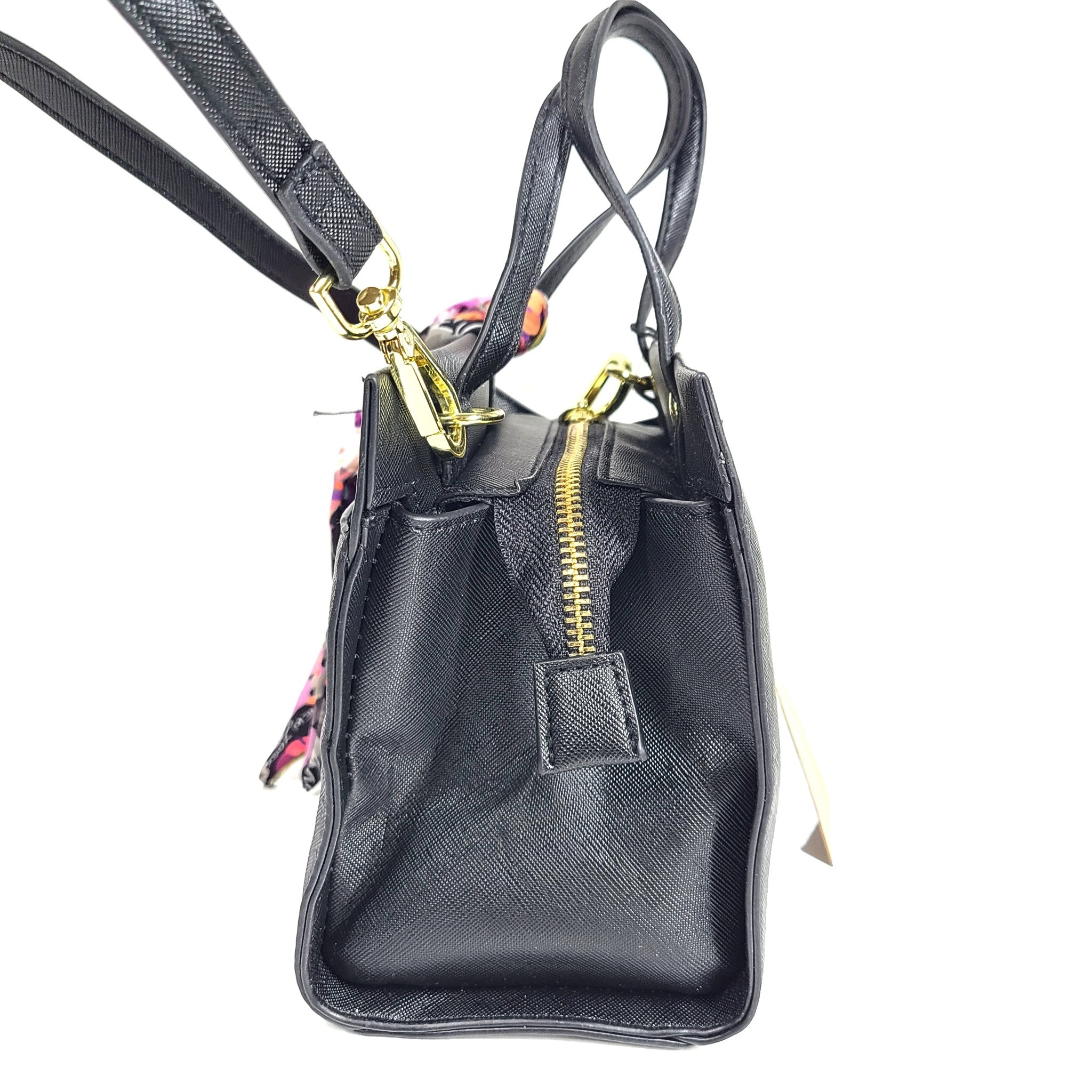 Steve Madden Bolton Crossbody Detachable Strap With Removable Scarf Black