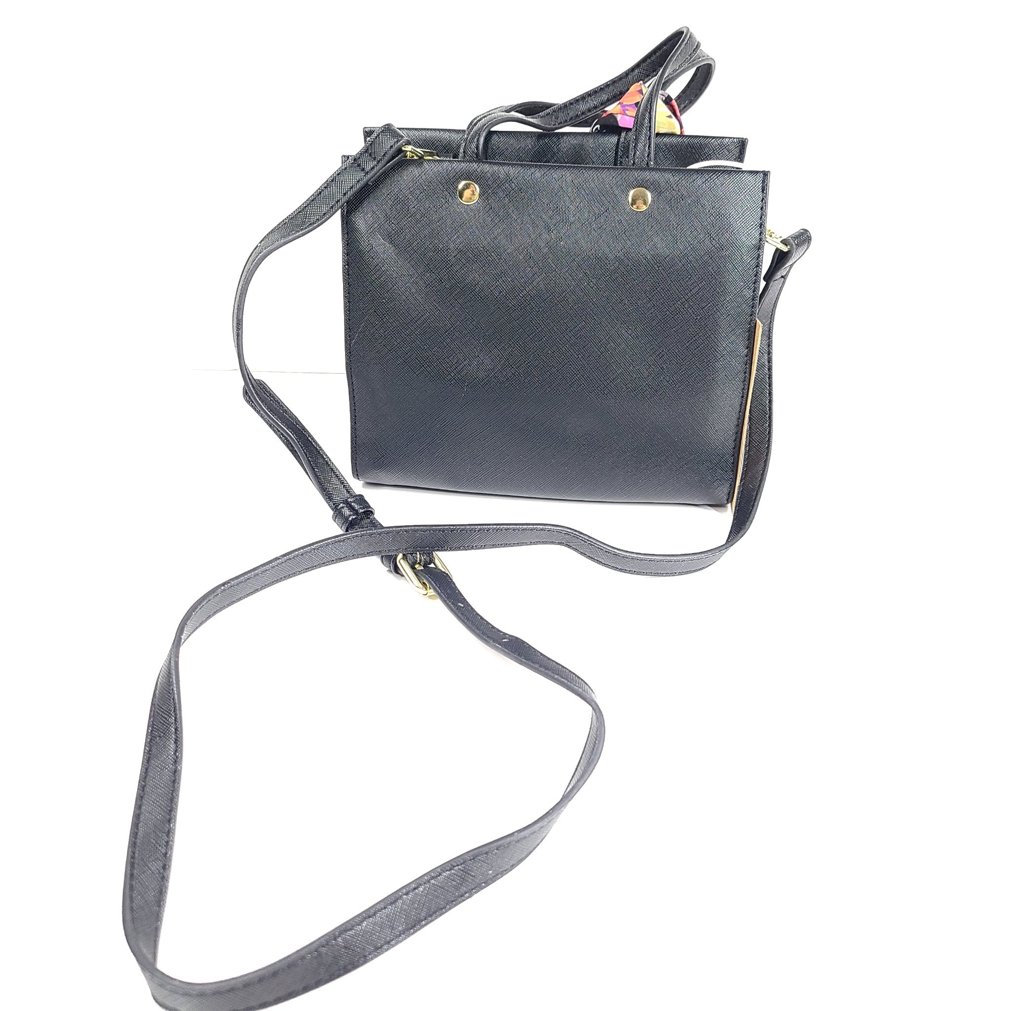 Steve Madden Bolton Crossbody Detachable Strap With Removable Scarf Black