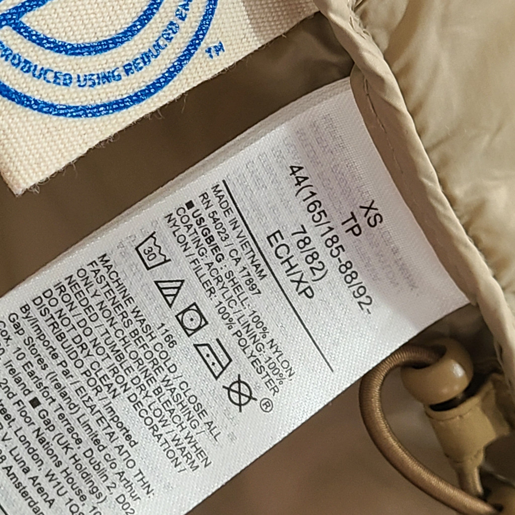 Gap Men's Recycled Big Hooded Puffer Jacket 456910 Mission Tan Size XS