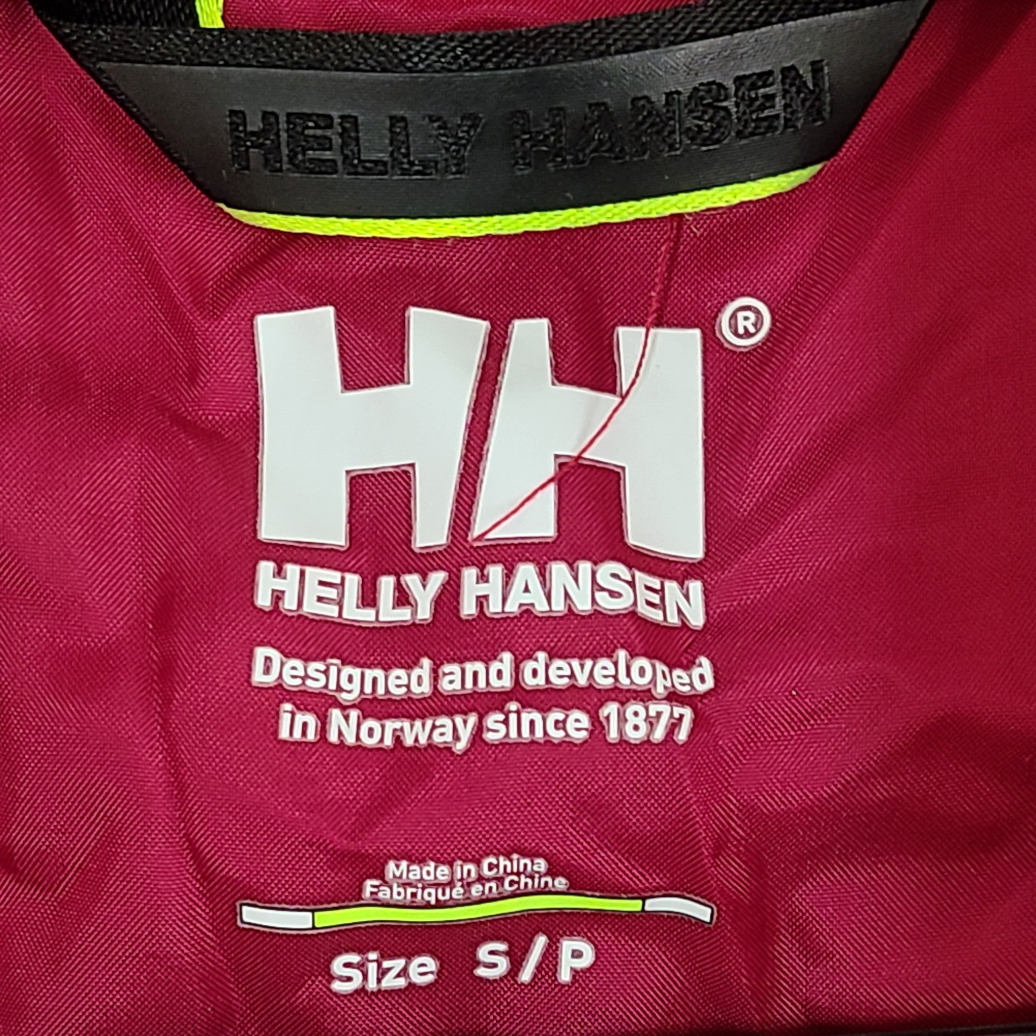 Helly Hansen Women's Crew Insulator Jacket Windbreaker Plum Red Sz S
