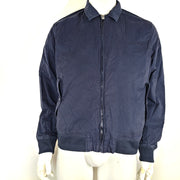 Emidio Tucci Men's Full Zip Jacket Lined Cotton Navy Blue Sz S