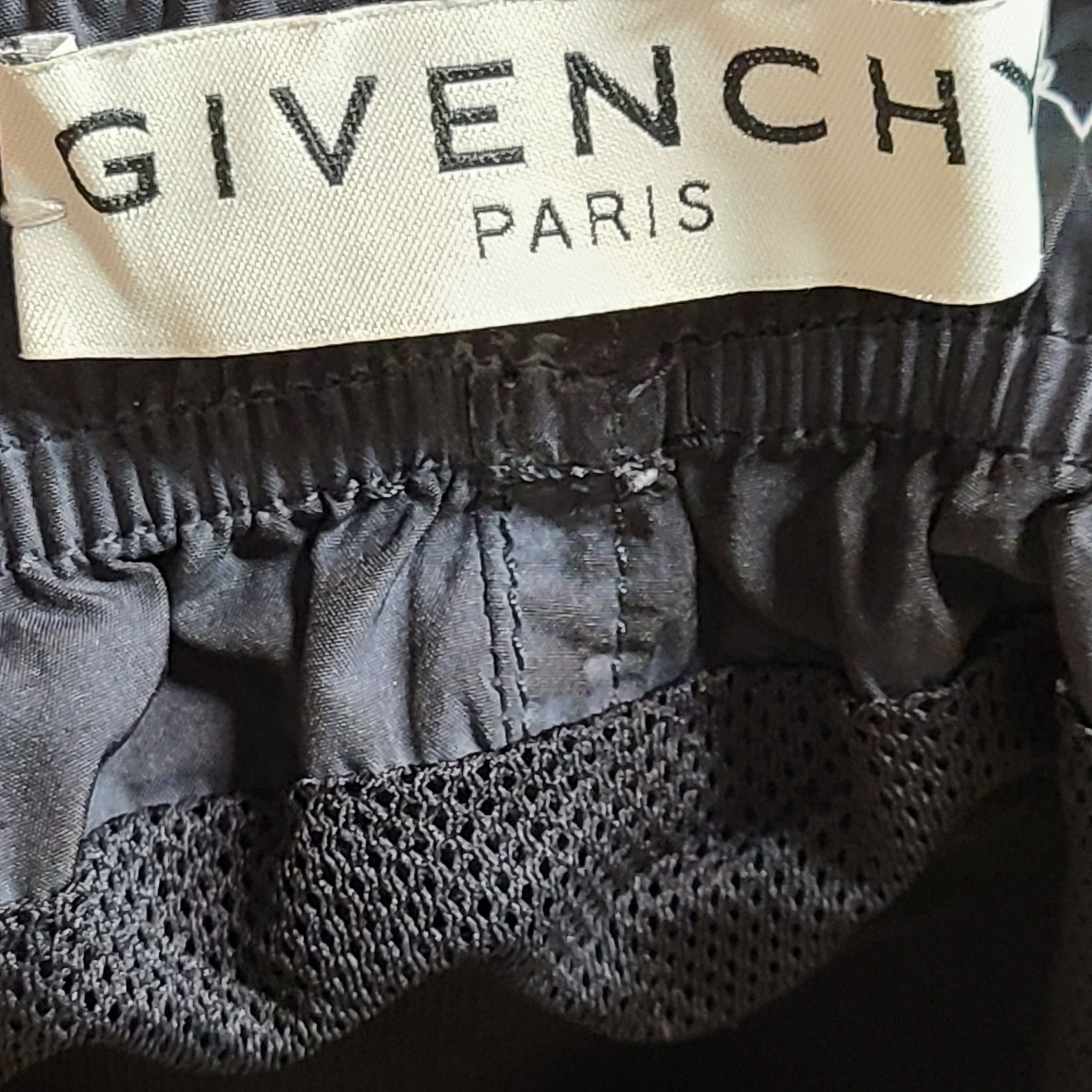 Givenchy Logo Print Swimming Trunks Men's Swim Shorts BMA00J1Y5N Black Sz XL