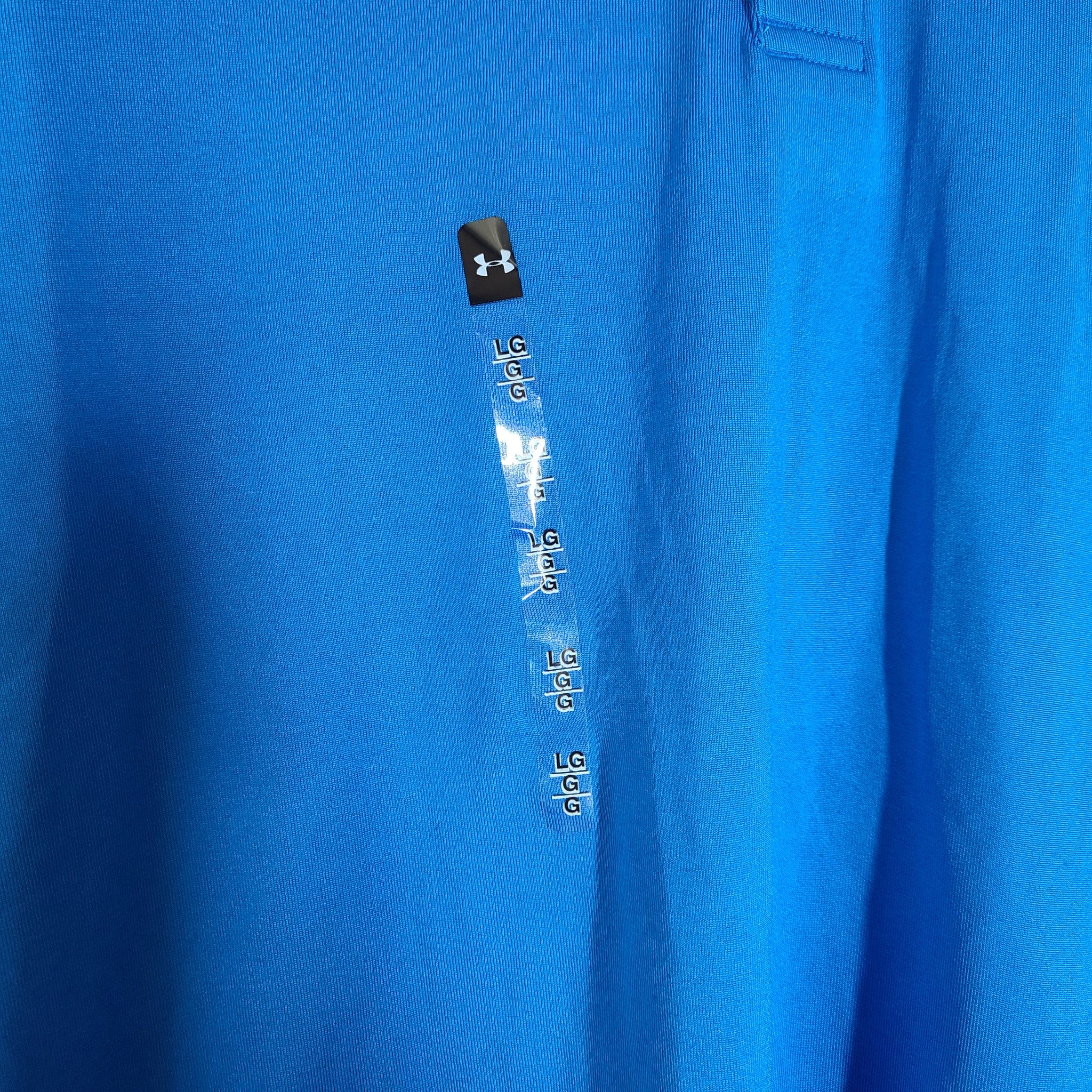 Under Armour Men's UA Loose Fit Playoff Heather Polo Shirt Blue Sz L