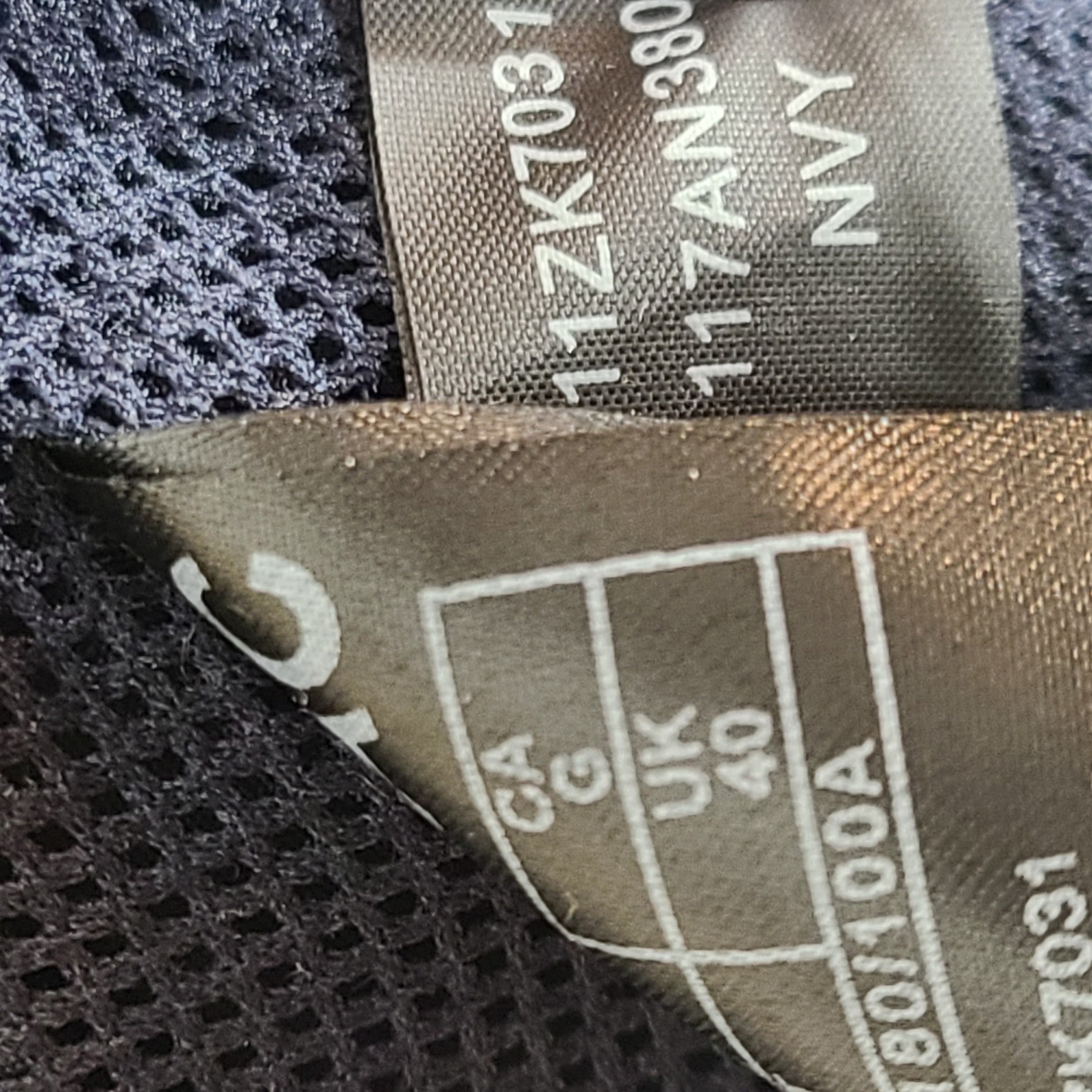 Guess Men's Bomber Jacket Nylon Embroidered Navy Blue Sz L READ