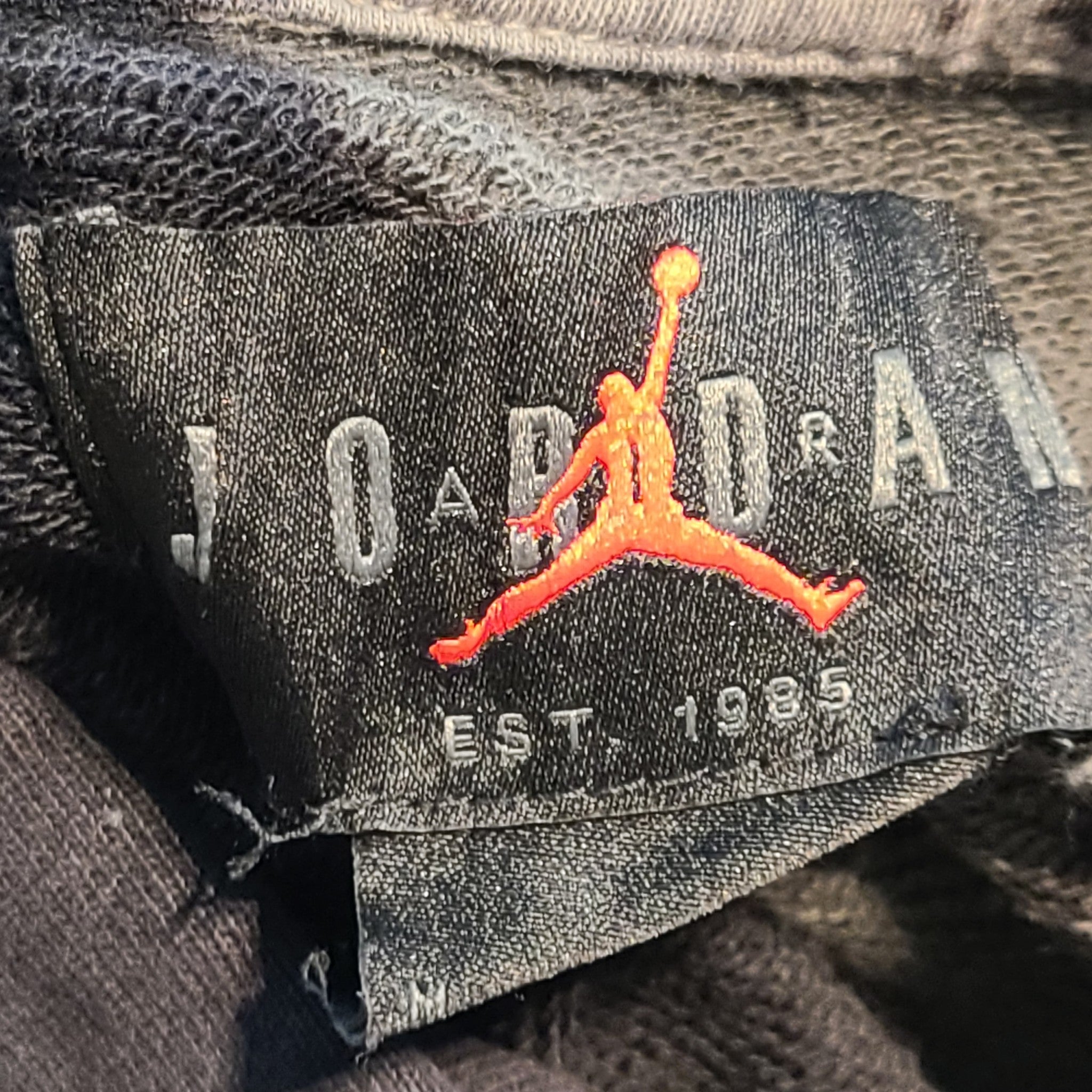 Nike Jordan Men's Sport DNA Statement Fleece Hoodie DJ0225-100 Black Gray Sz M