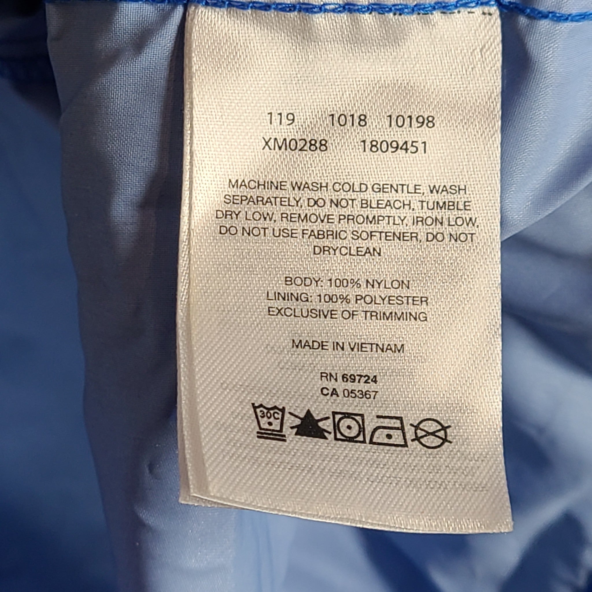 Columbia Men’s Watertight II Rain Jacket Hooded Lightweight Blue Size S