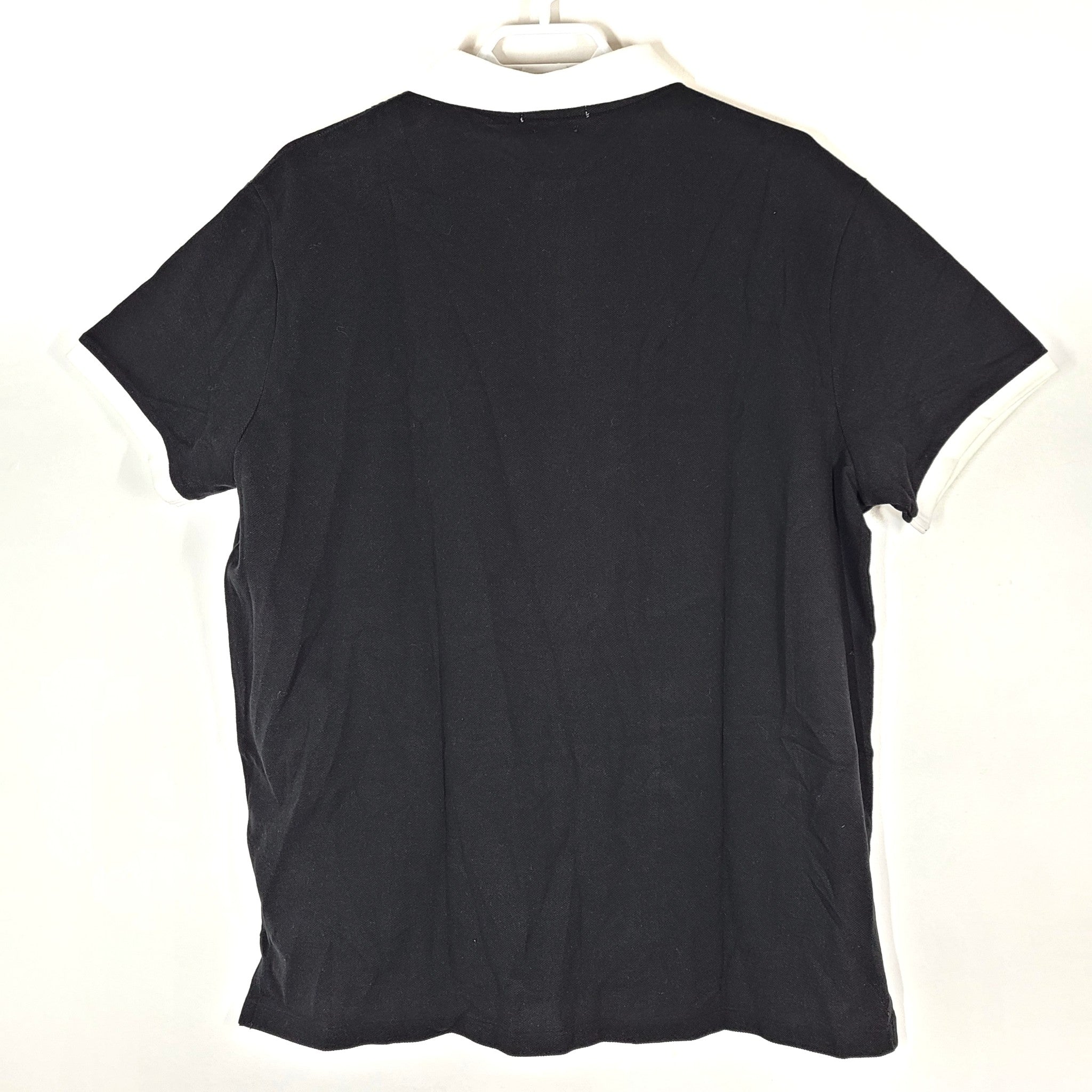 Polo Ralph Lauren Men's Custom Slim Fit Alpine Racing Polo Short Sleeve Black XL