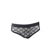Gucci Woman GG Logo Sheer-Lace Lingerie Panties Underwear Stretch Black Sz S NEW