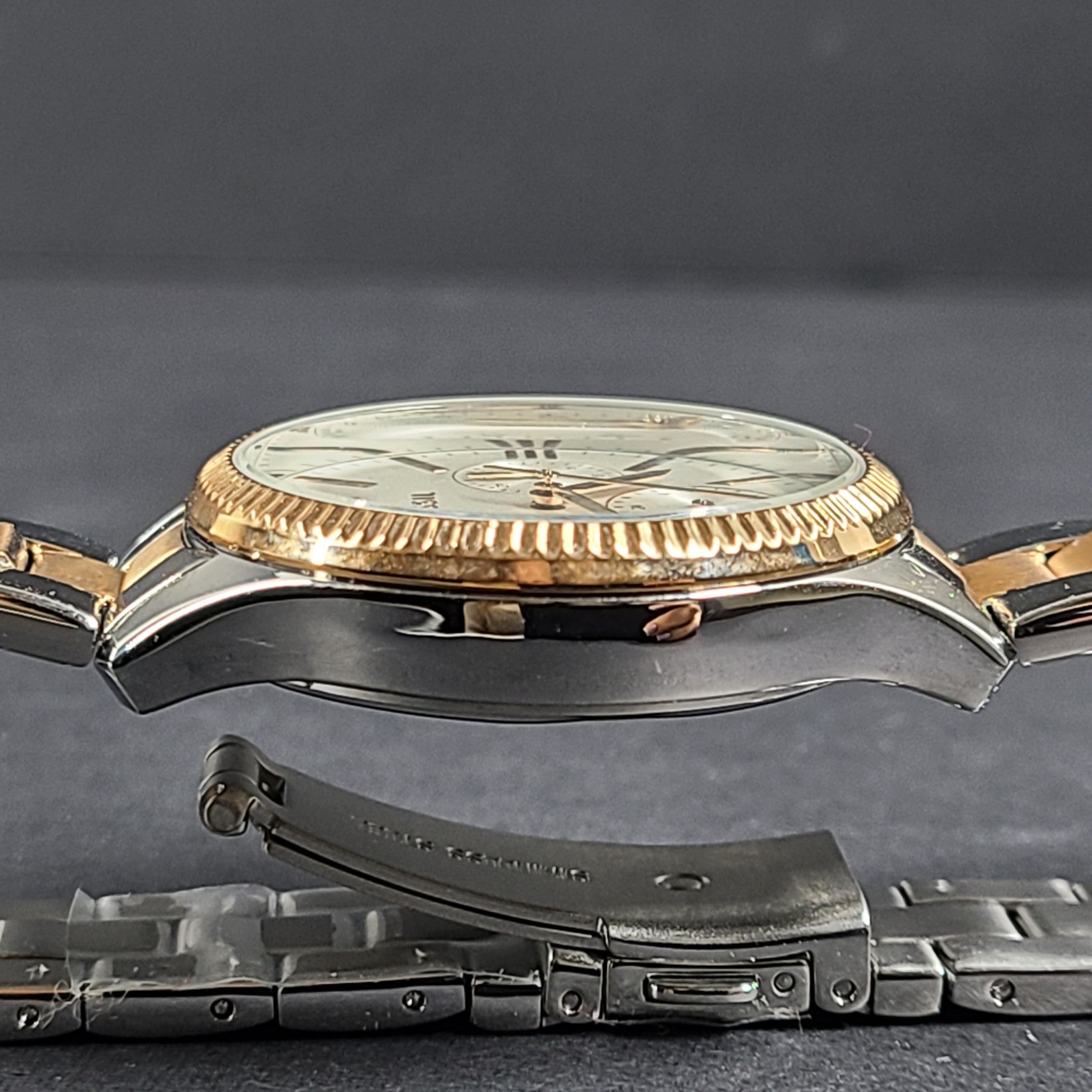 Fossil Rye Multifunction Two-Tone Stainless Steel Watch BQ3761 w/Gift Box