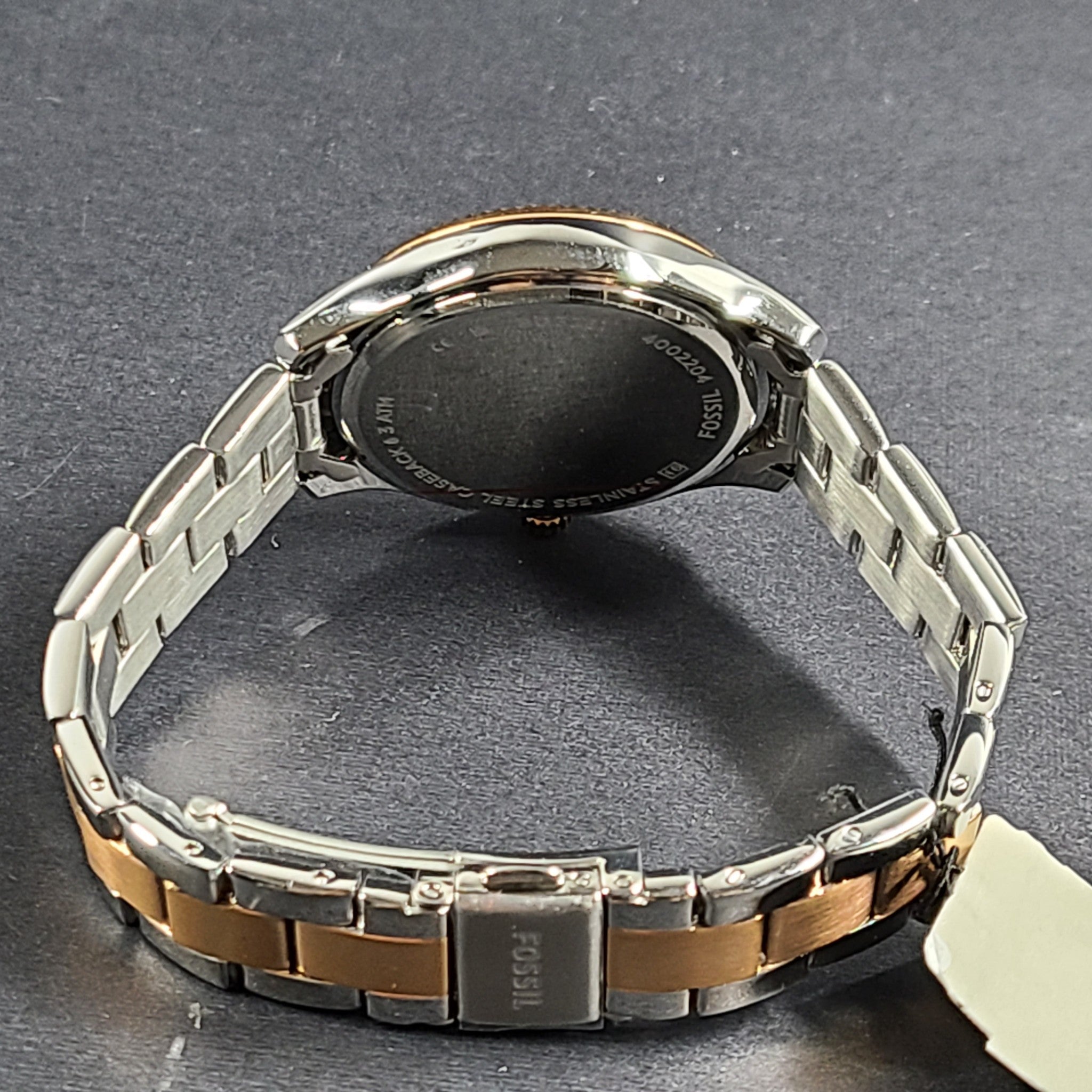 Fossil Rye Multifunction Two-Tone Stainless Steel Watch BQ3761 w/Gift Box