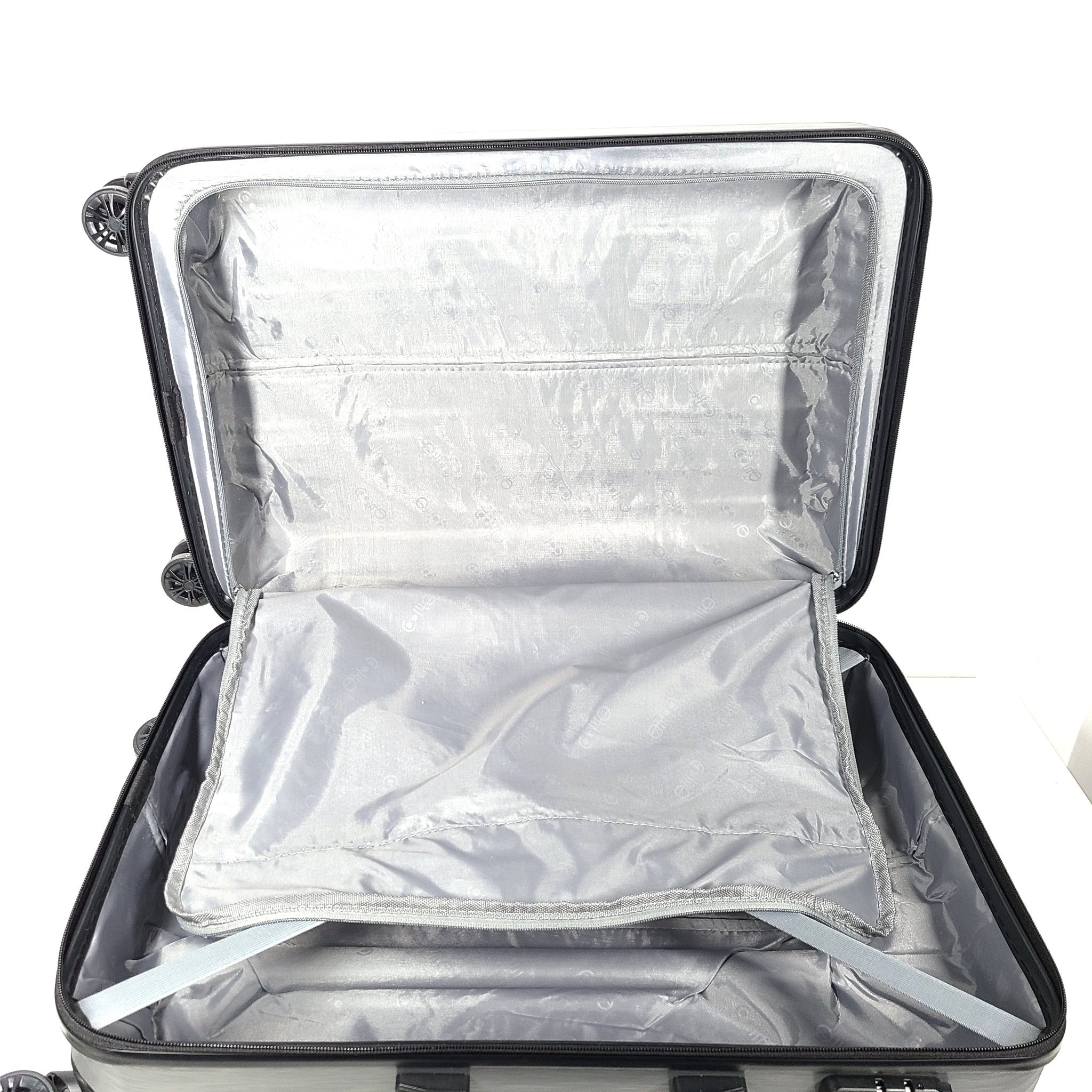 Coolife 26" Hardshell Lightweight Spinner Luggage TSA Lock Suitcase Silver